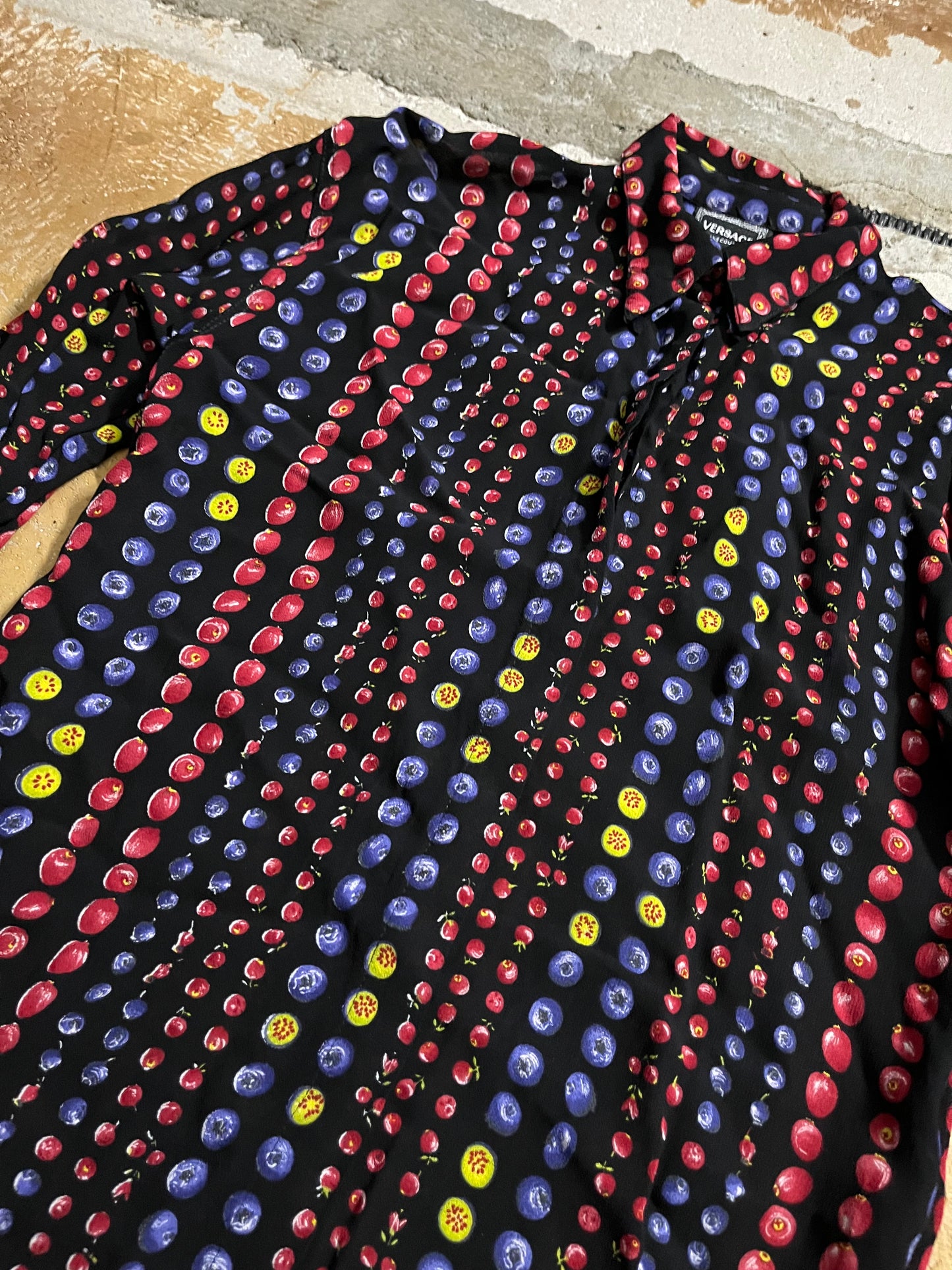 Versace vintage rare fruit shirt - S