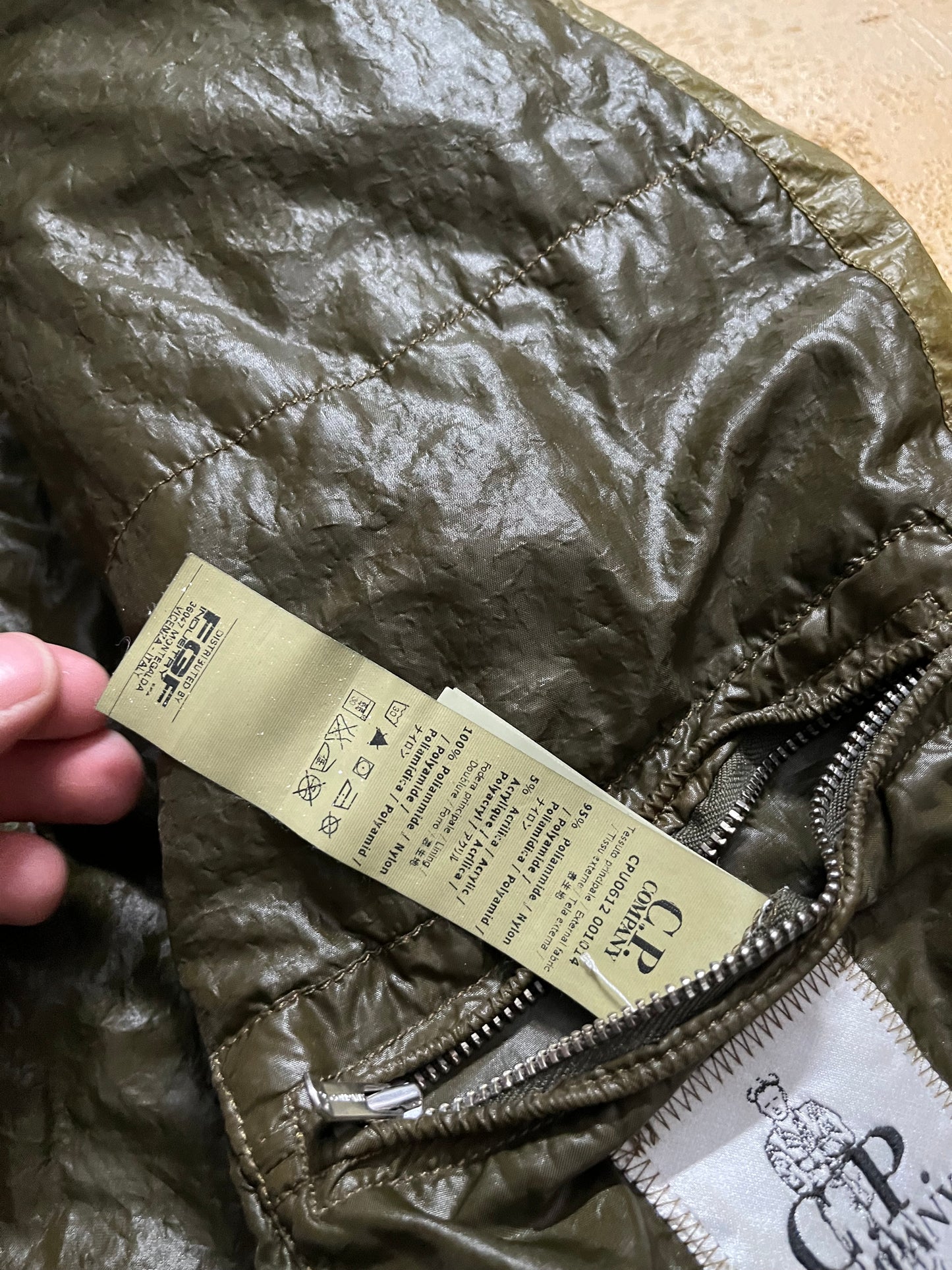 CP Company filament down goggle jacket - XL
