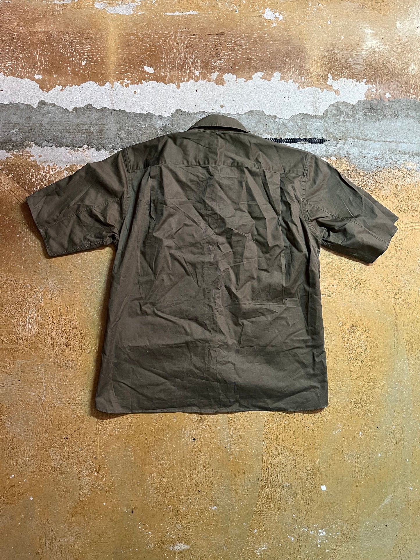 Comme des Garcons military khaki green polo shirt - M