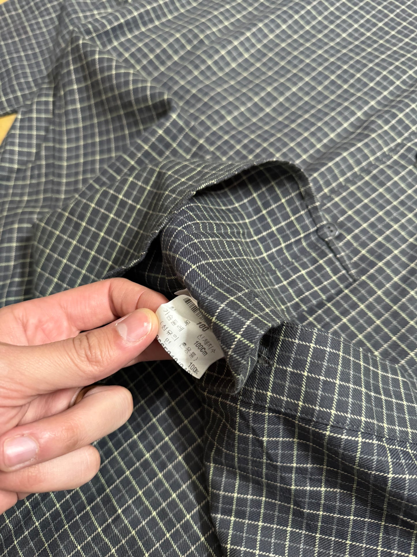 Yves Saint Laurent checkered overshirt - L
