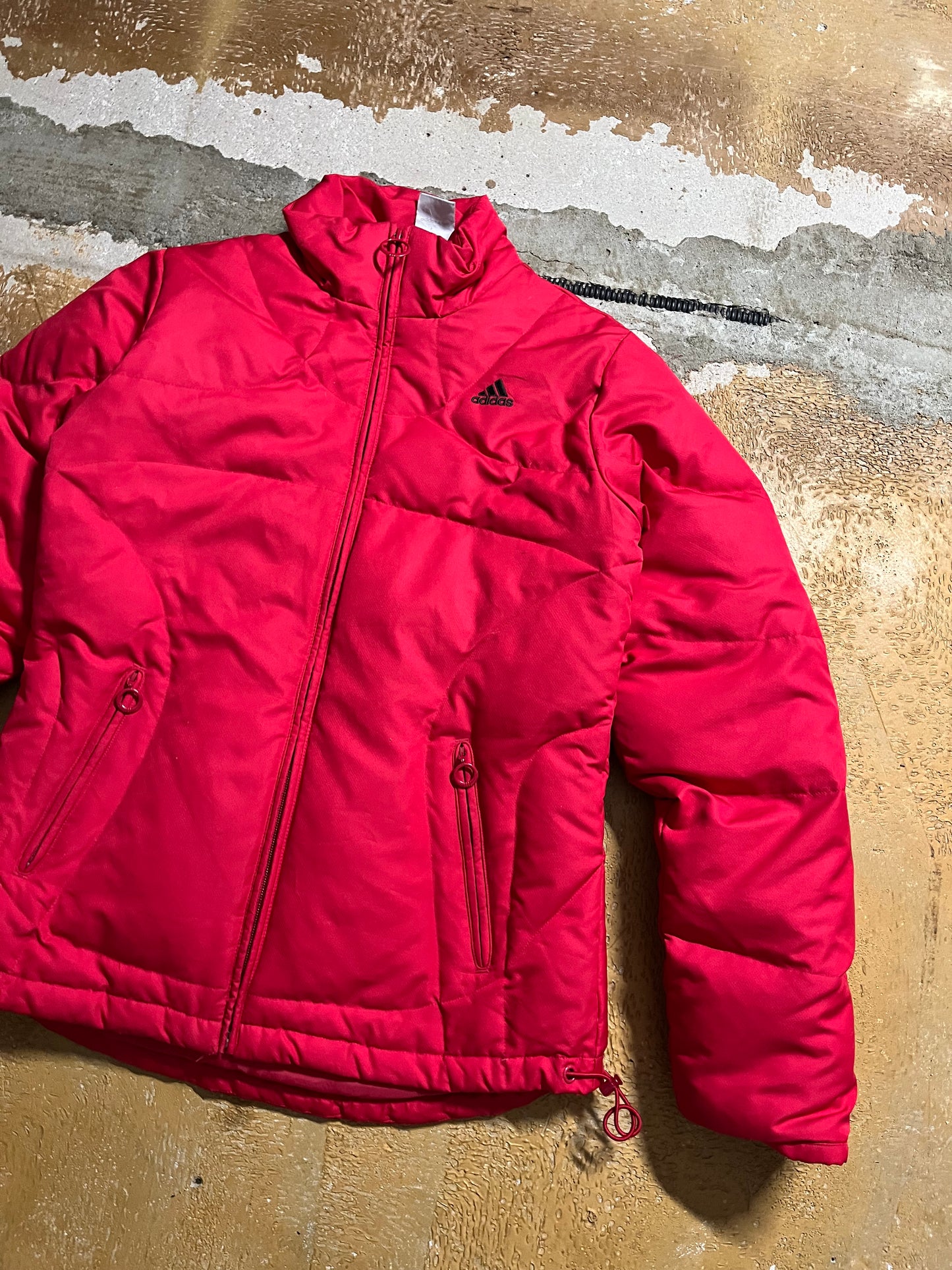 Adidas vintage puffer down jacket - S