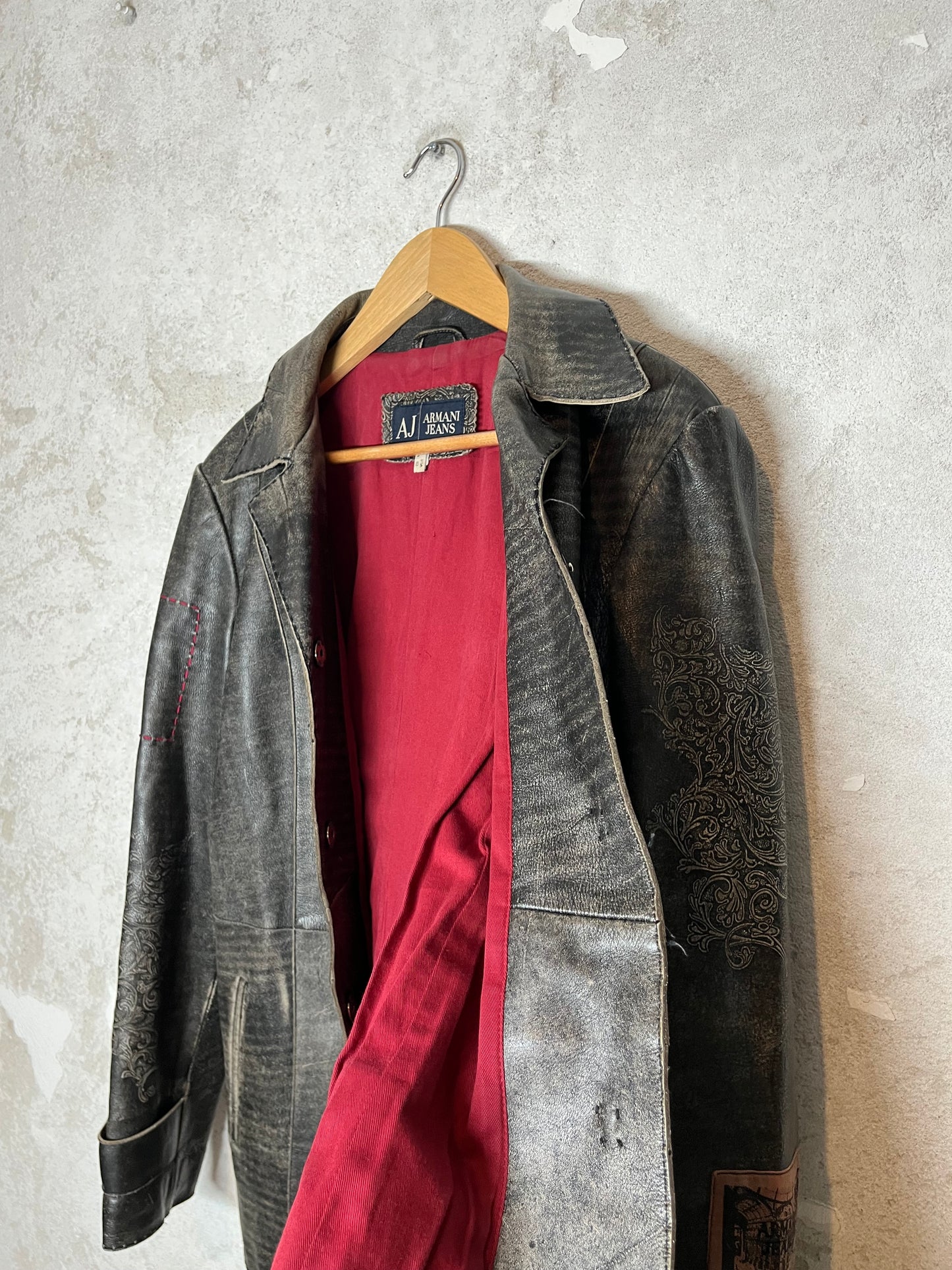 Armani Jeans leather jacket - M