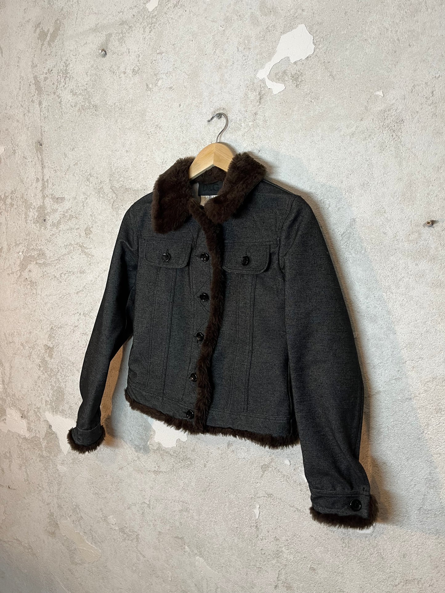 Dolce & Gabbana vintage faux fur jacket