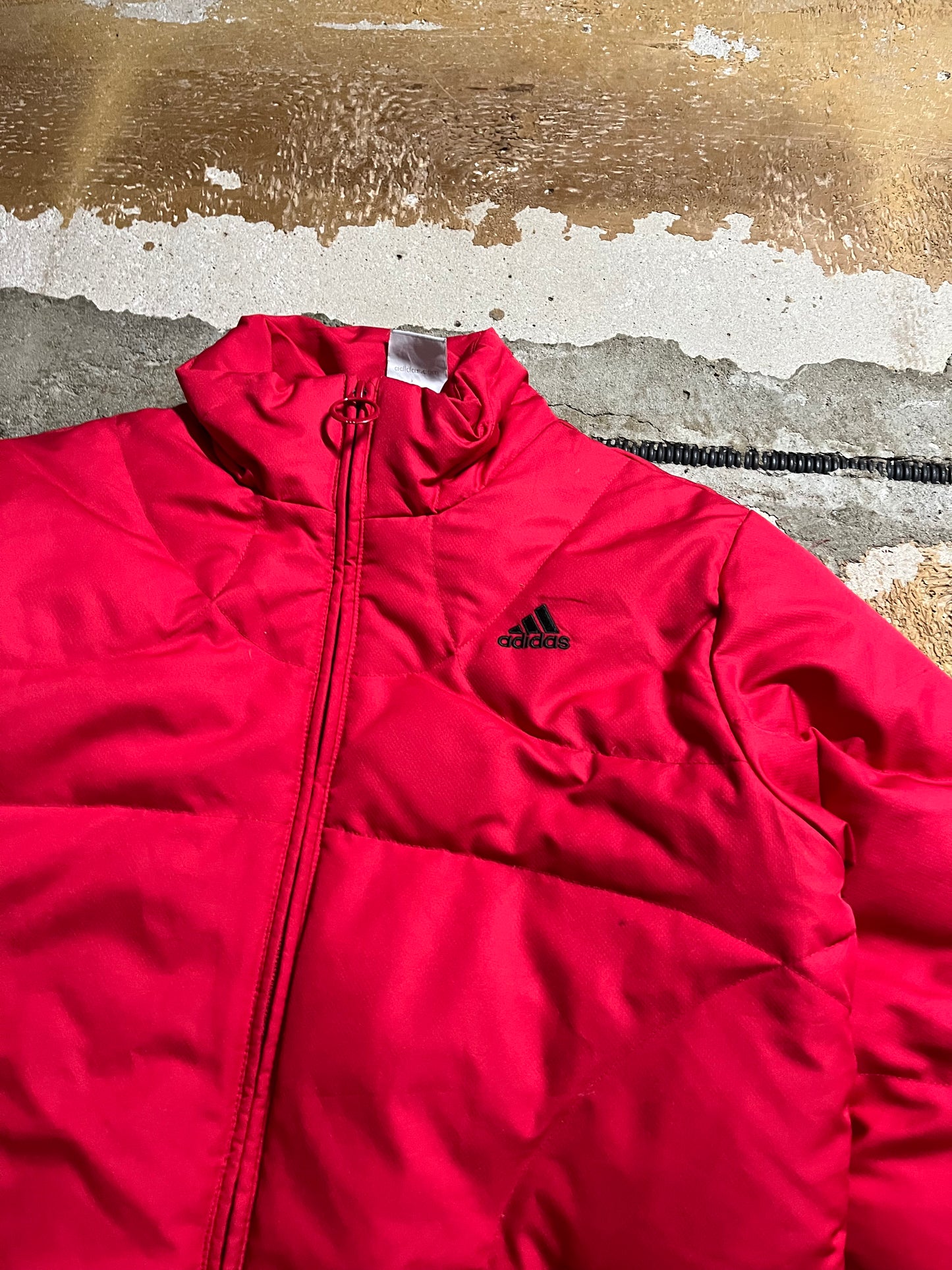 Adidas vintage puffer down jacket - S