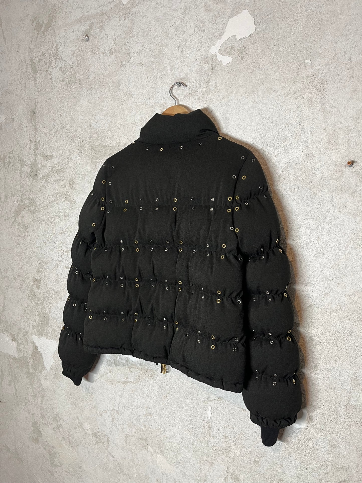 Roberto Cavalli puffer metal rings designer archive jacket - M/L