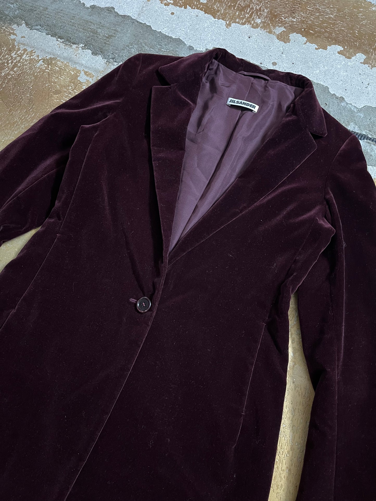 Jil Sander velvet jacket - XS