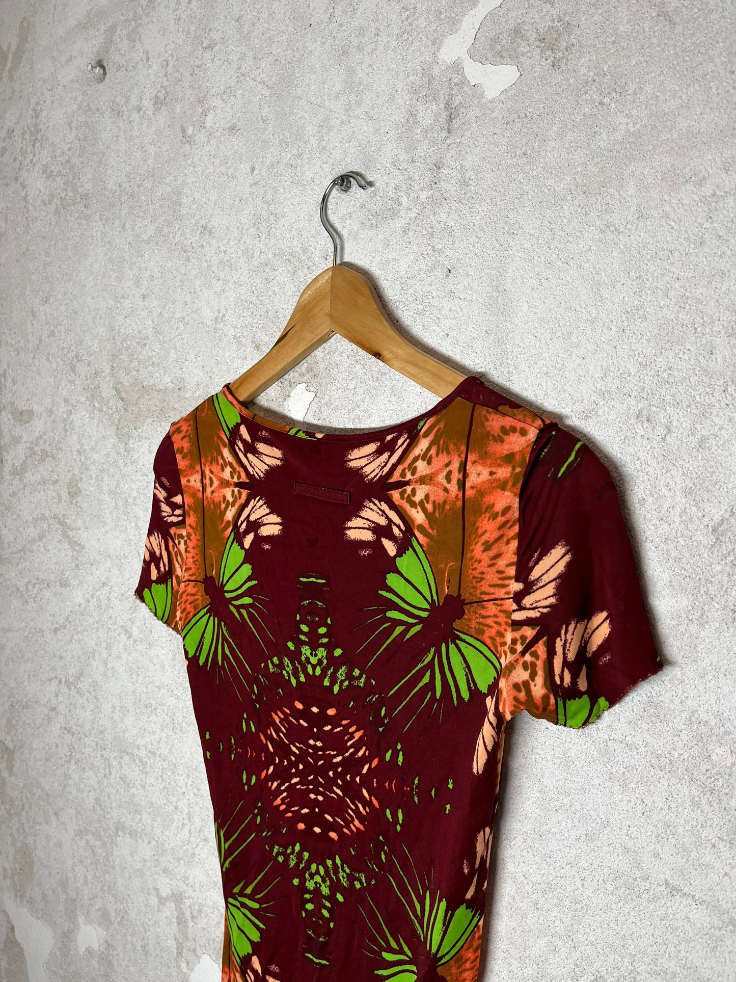 Jean Paul Gailtier colorful 90s mesh top - M