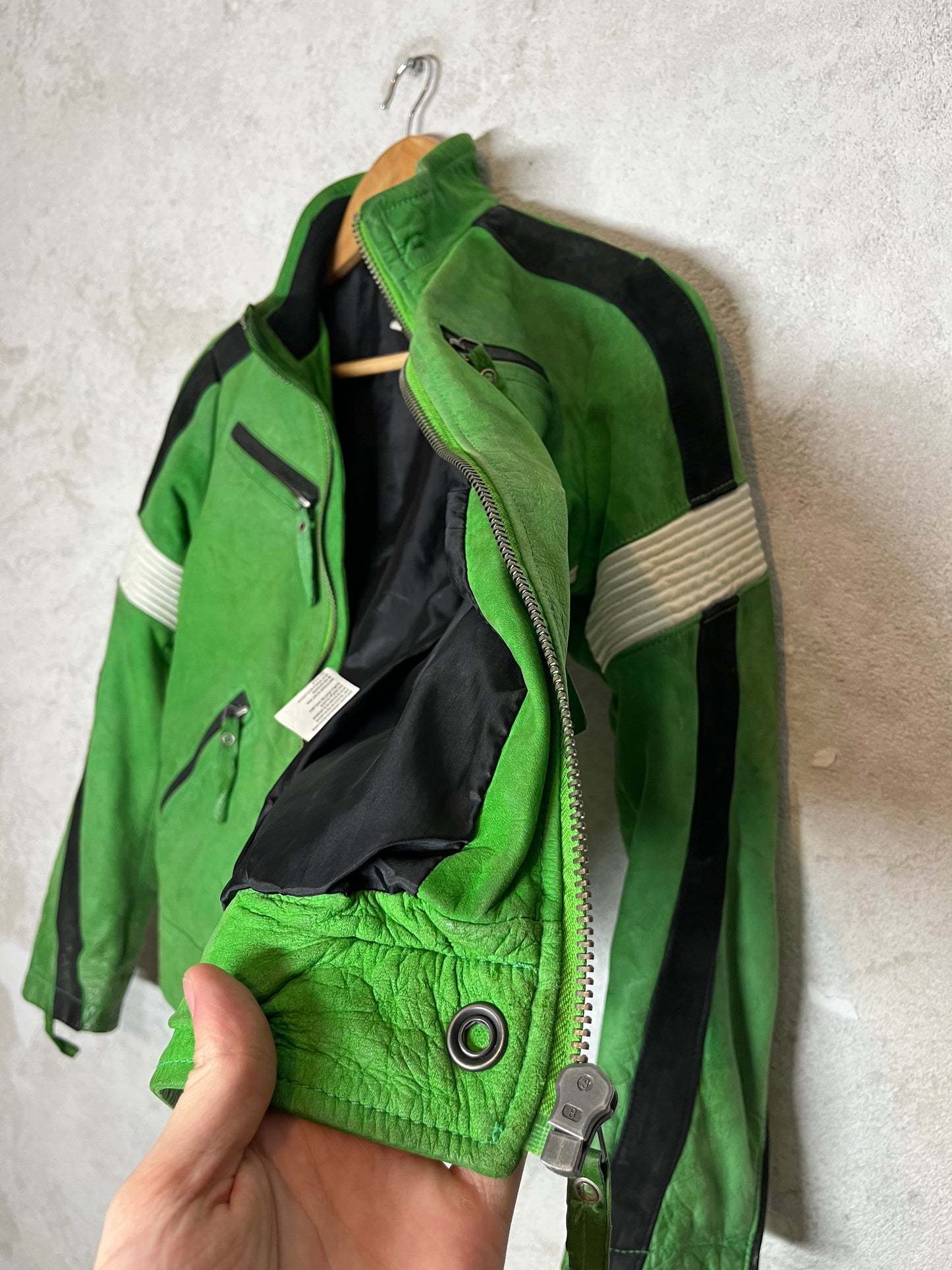 Diesel vintage leather motor jacket - M