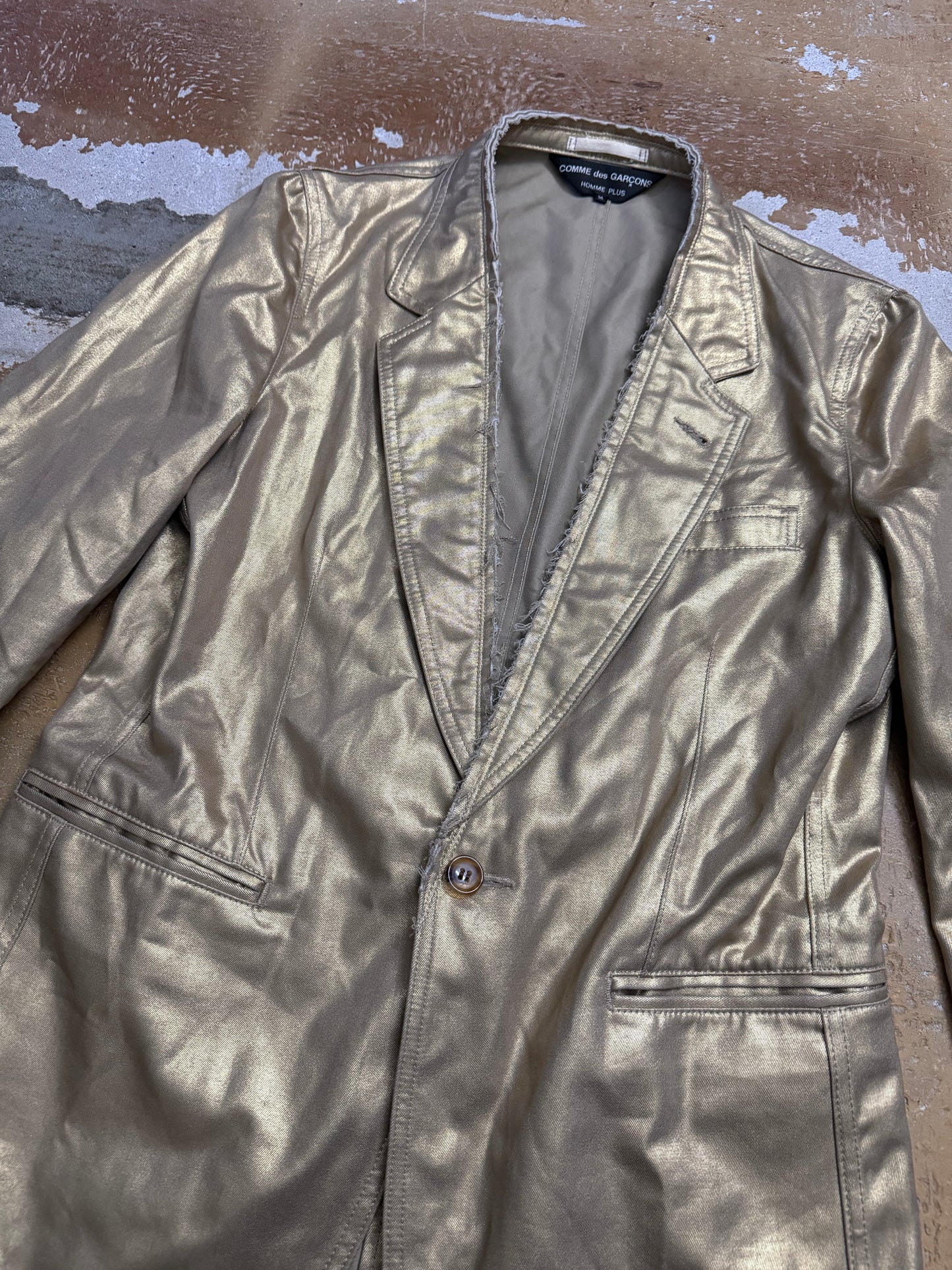 Comme des Garcons SS06 gold blazer jacket - M