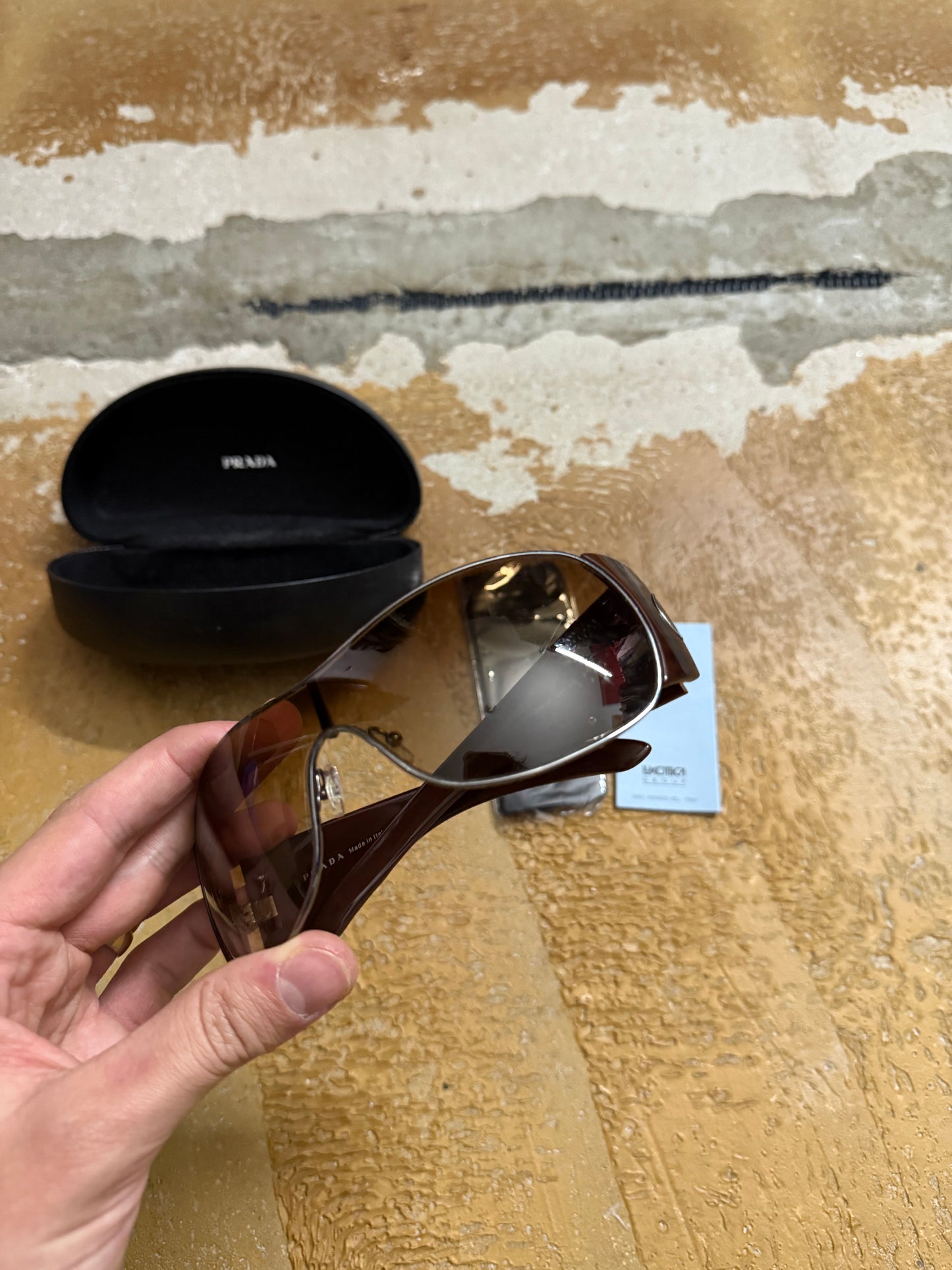Prada vintage brown sunglasses + box
