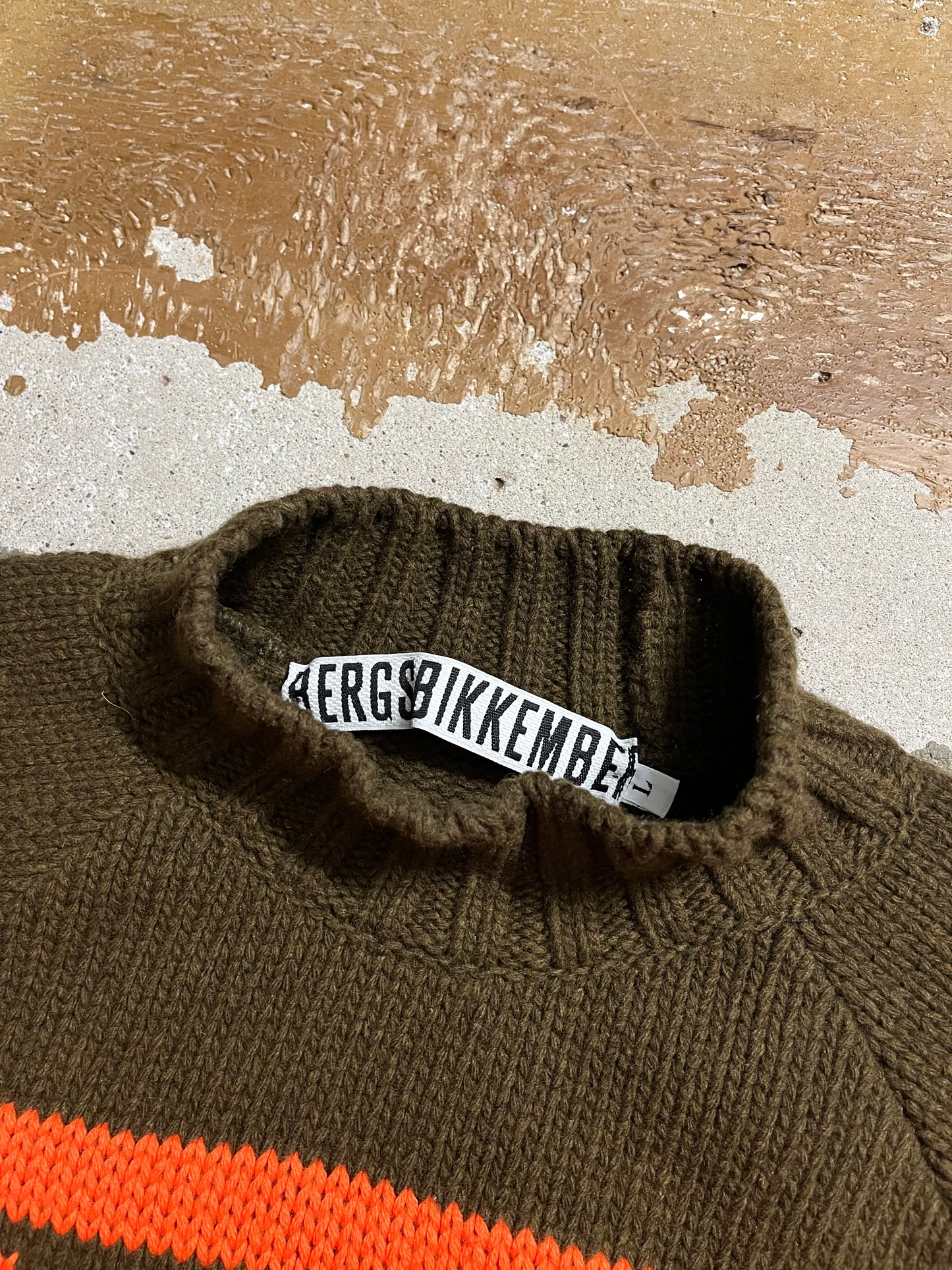 Dirk Bikkemberg vintage heavy knit wool sweater - L