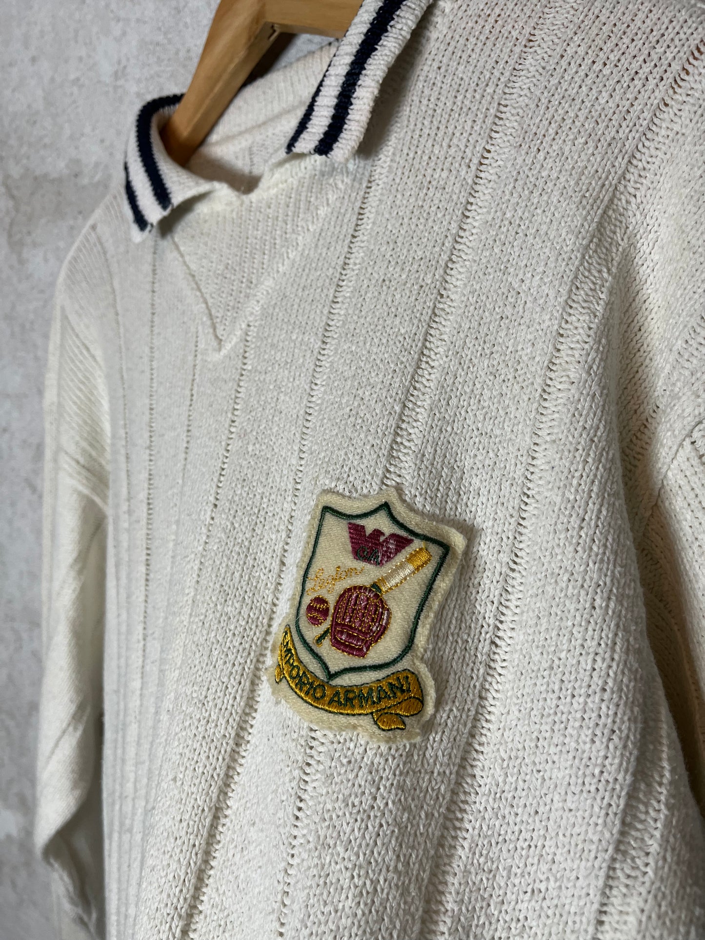 Versace vintage retro tennis knit sweatshirt - XL