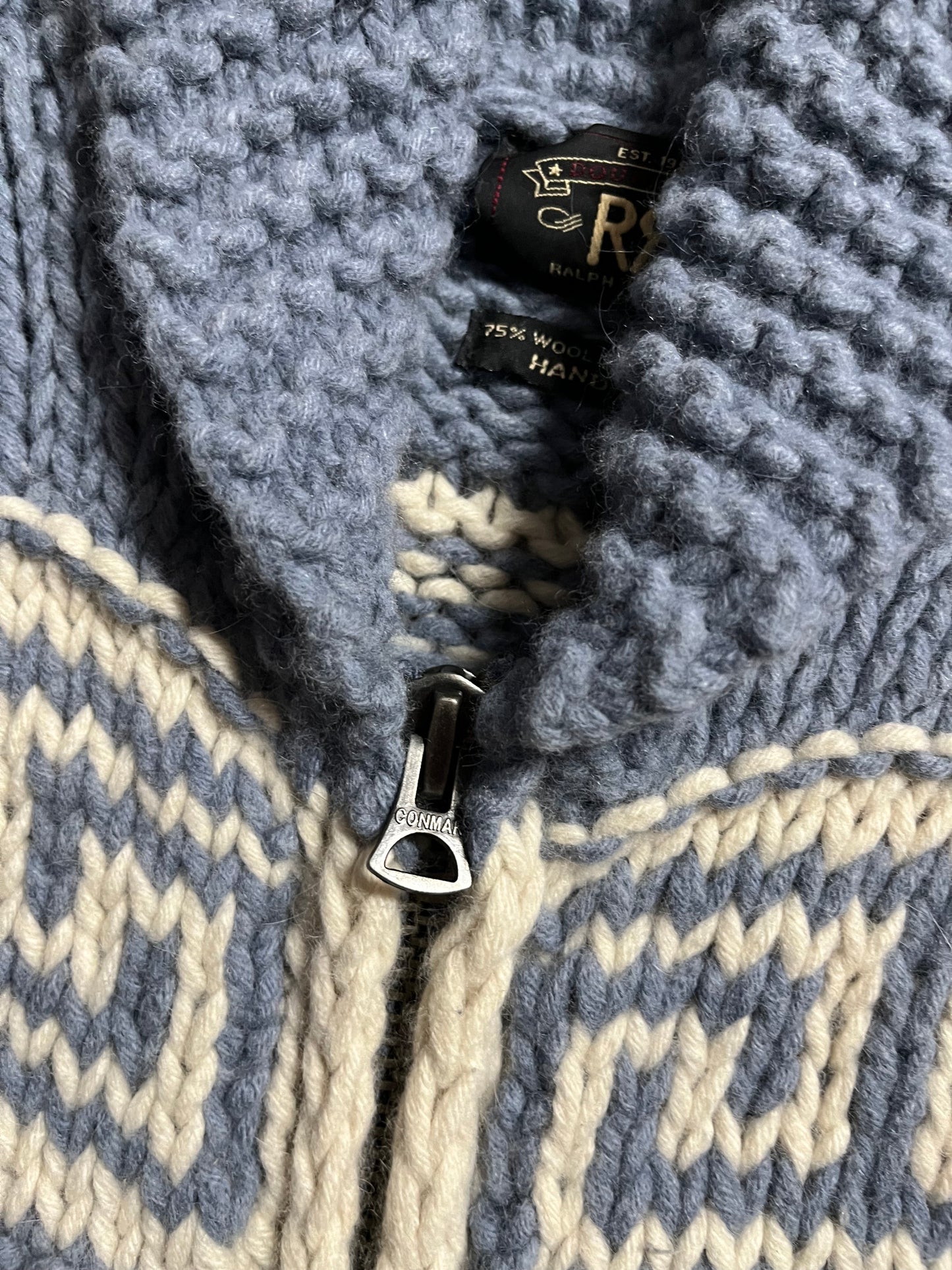 Ralph Lauren Double RL whale Hand Knit sweater - S
