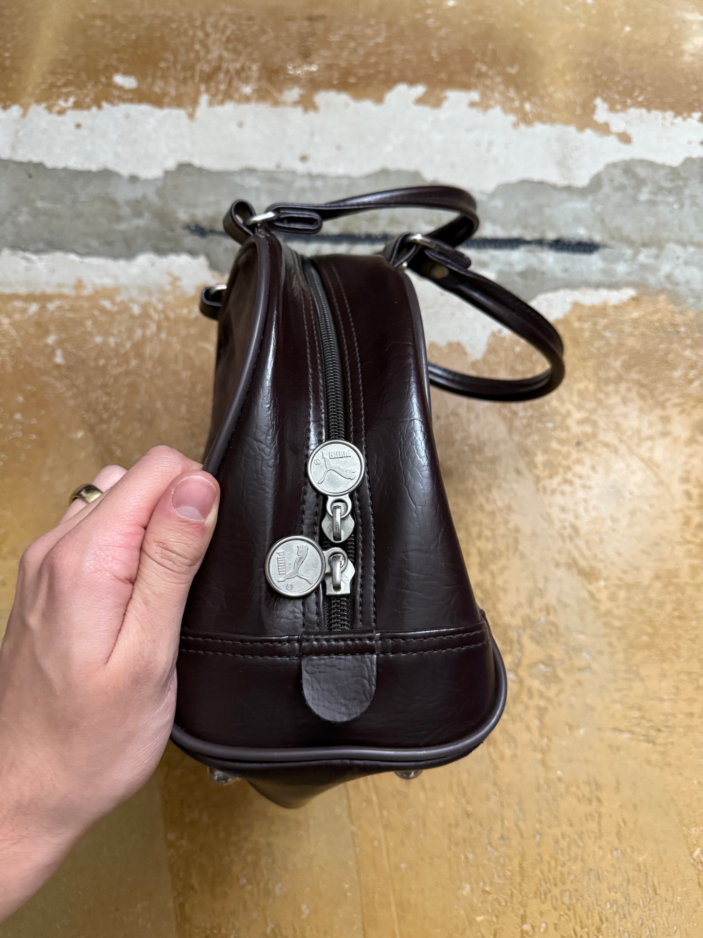Puma vintage brown handbag