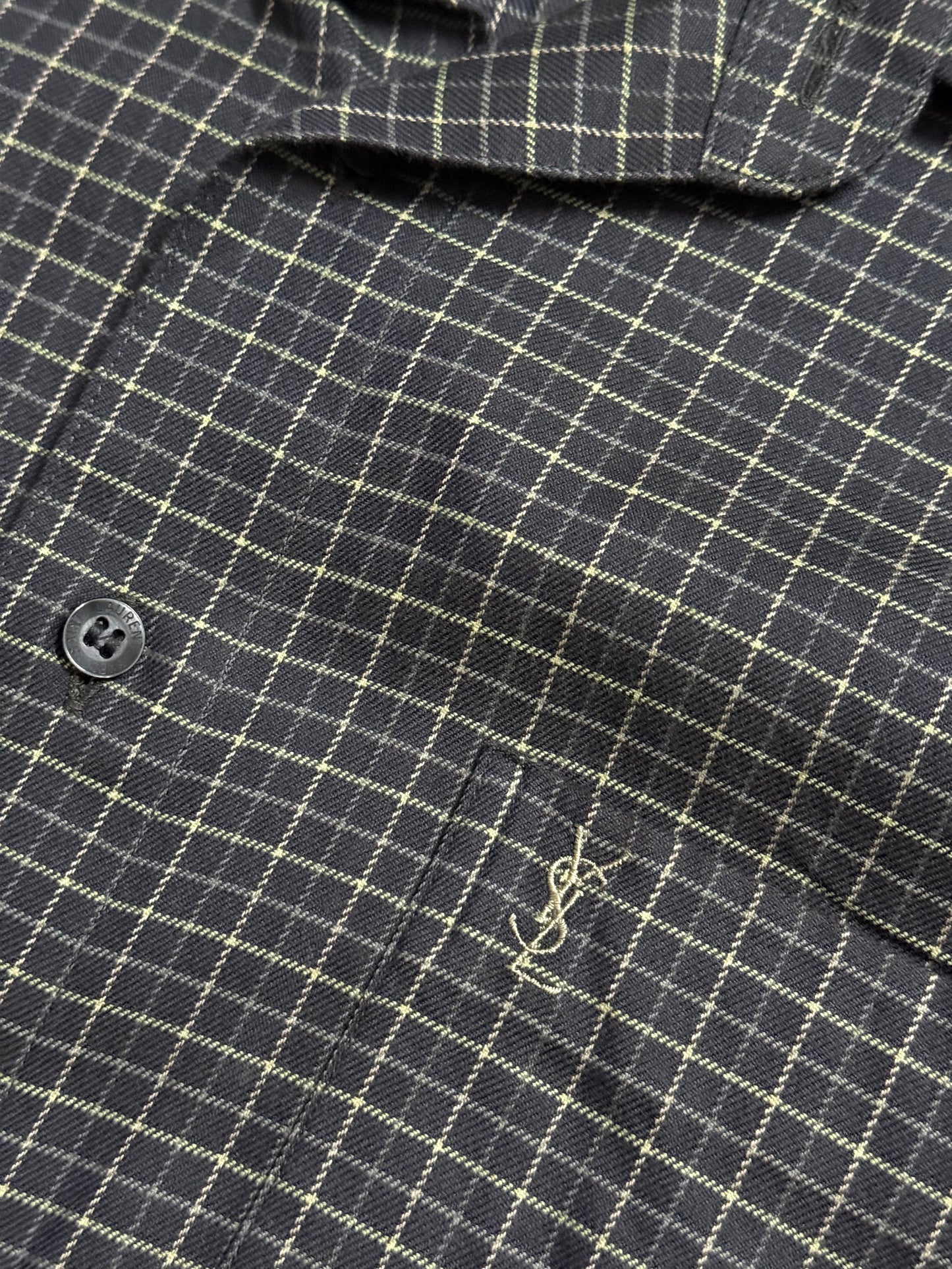 Yves Saint Laurent checkered overshirt - L