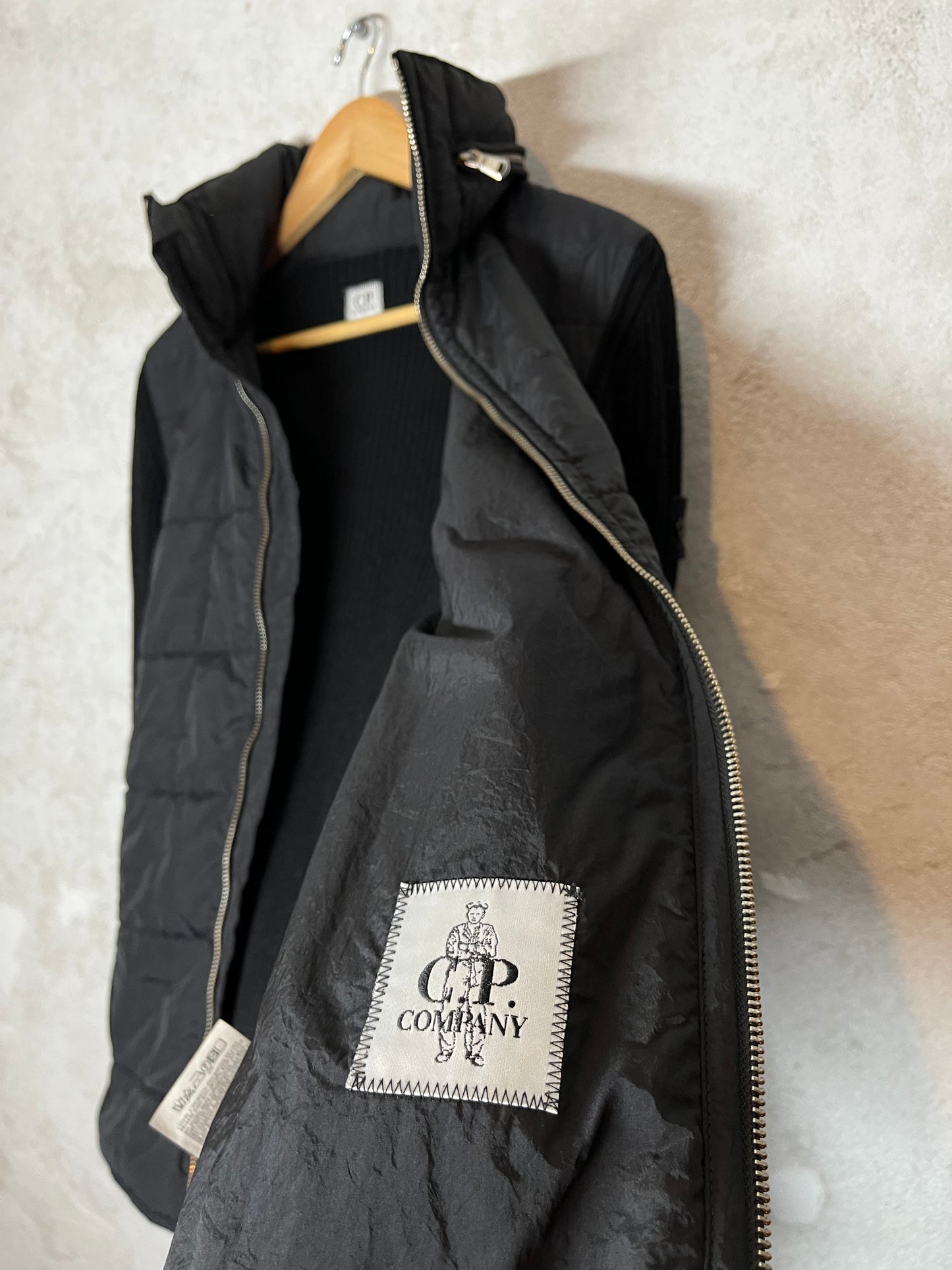 CP Company knitted sleeve badge jacket - XL