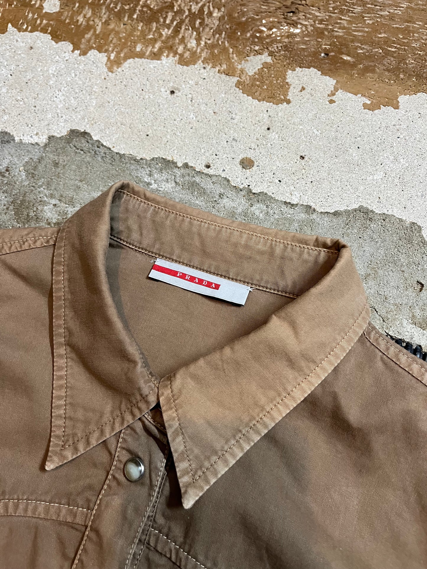 Prada red tab longsleeve - S