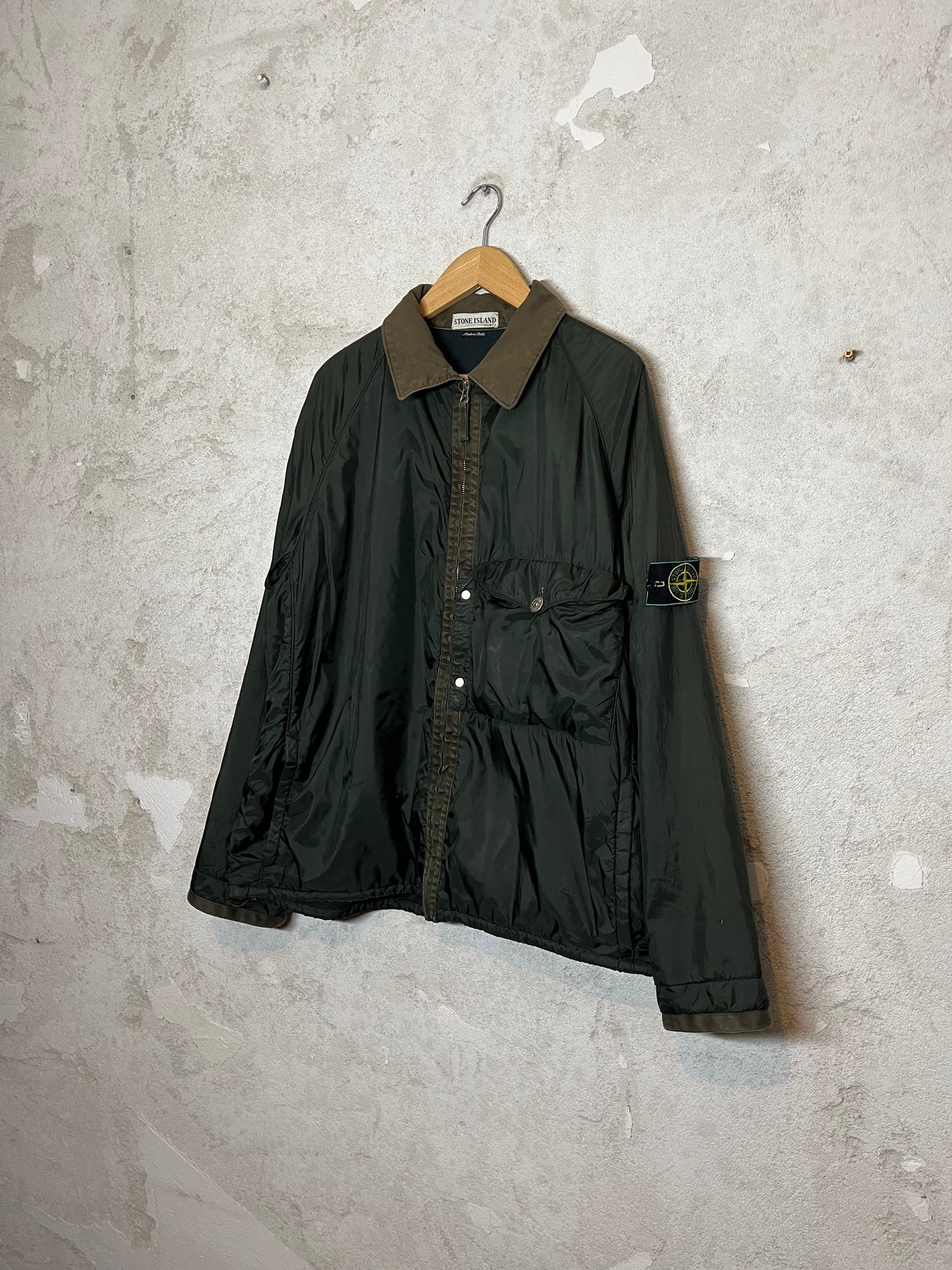 Stone Island vintage 2000 fleece lined jacket - XXL