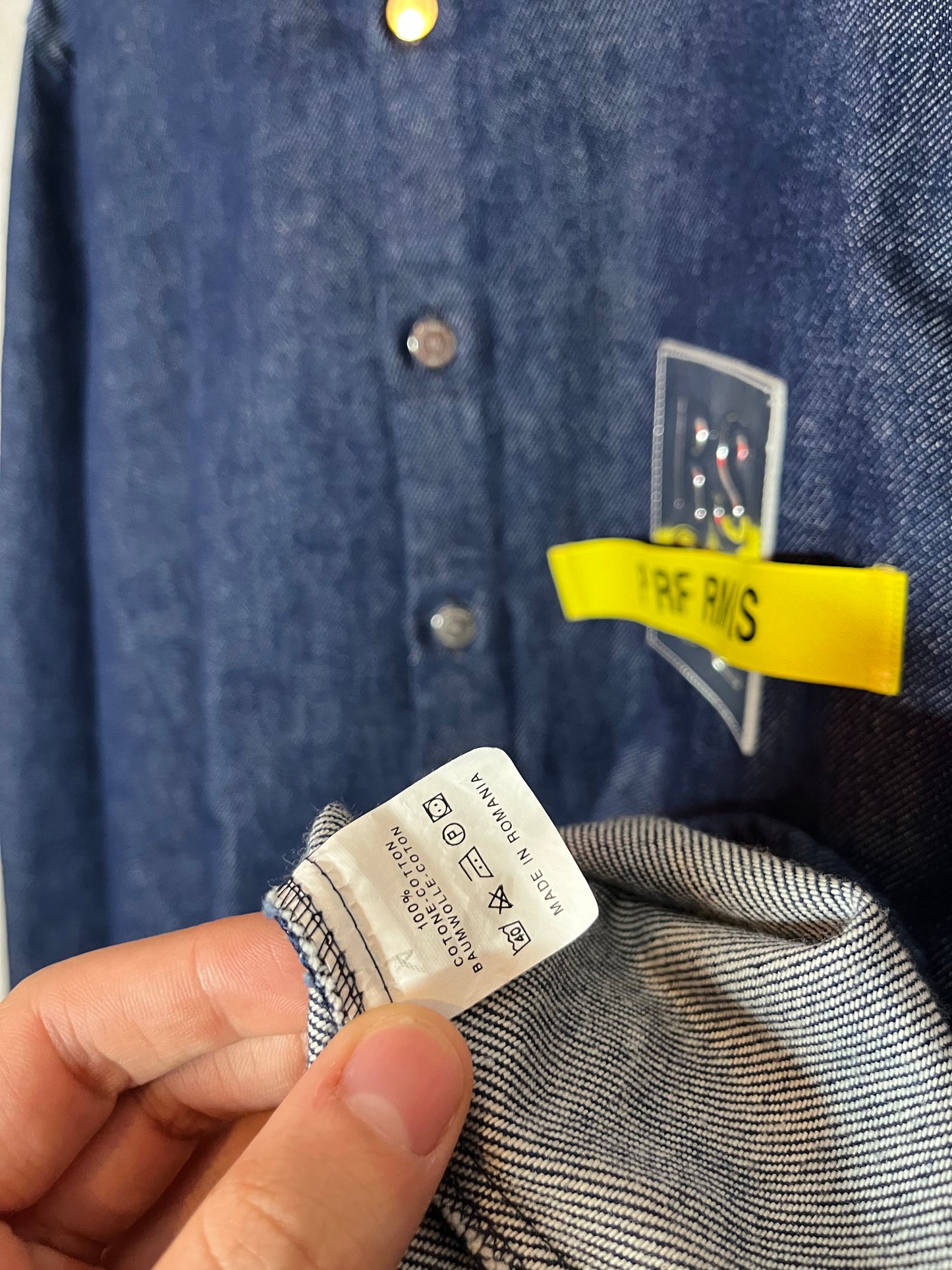 Raf Simons 19SS Runway denim patch jacket - M
