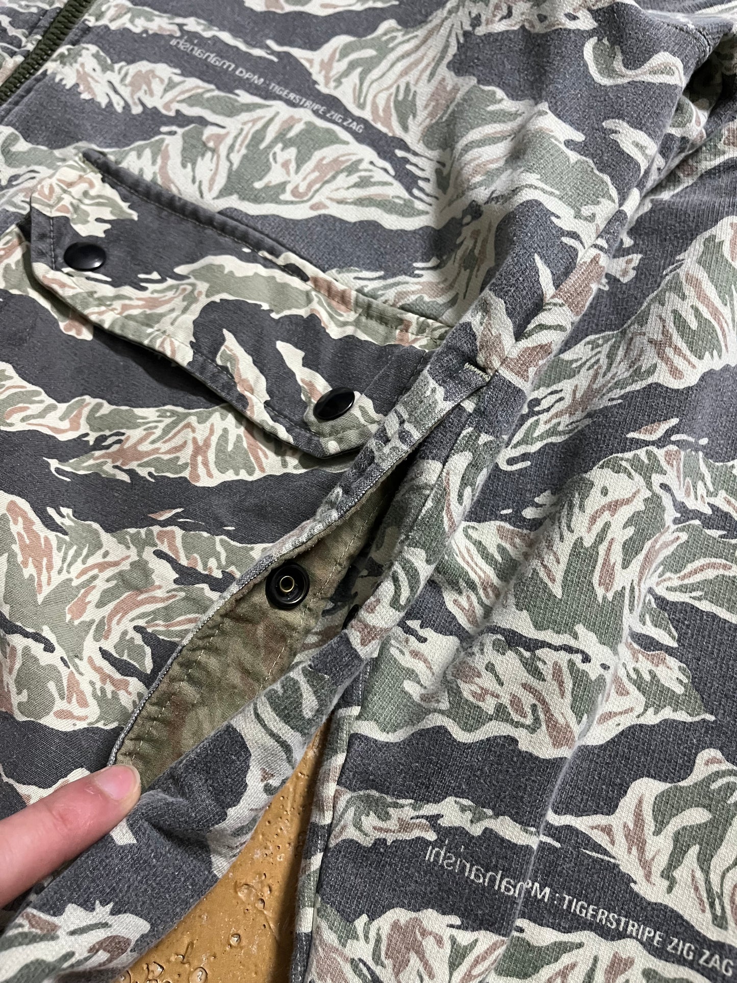 Maharishi vintage camo zip-up hoodie - M