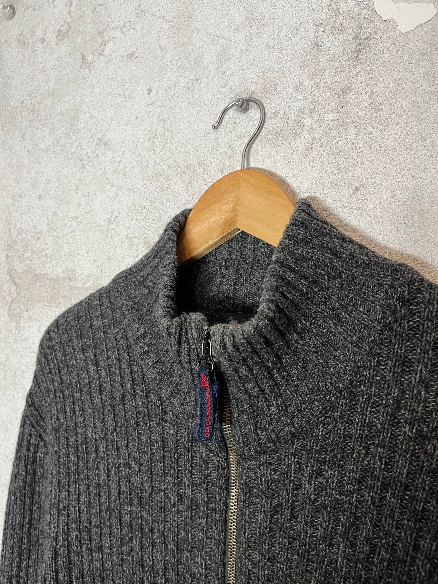 Dolce & Gabanna ribbed knit vintage 2000s y2k designer sweater - M
