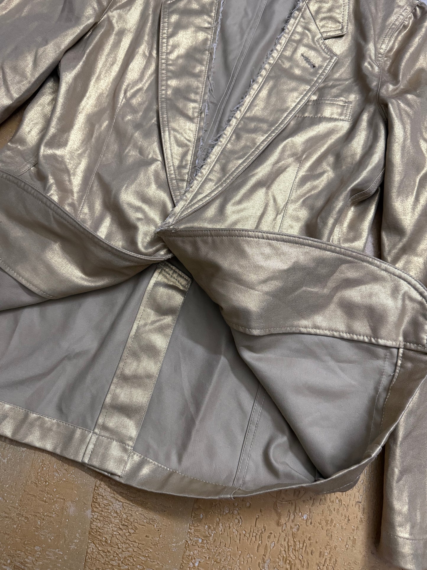 Comme des Garcons SS06 gold blazer jacket - M