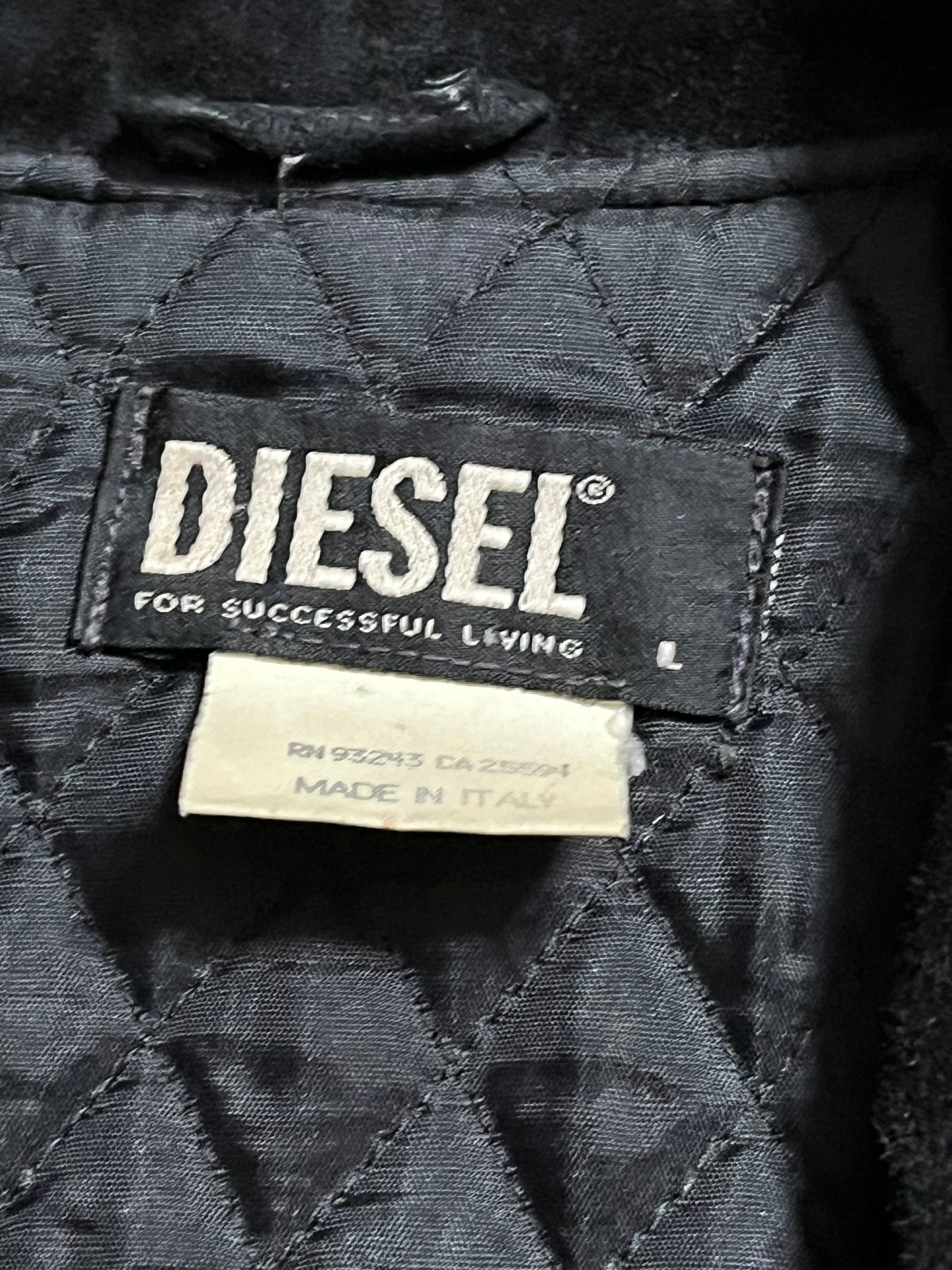 Diesel leather bomber jacket - S