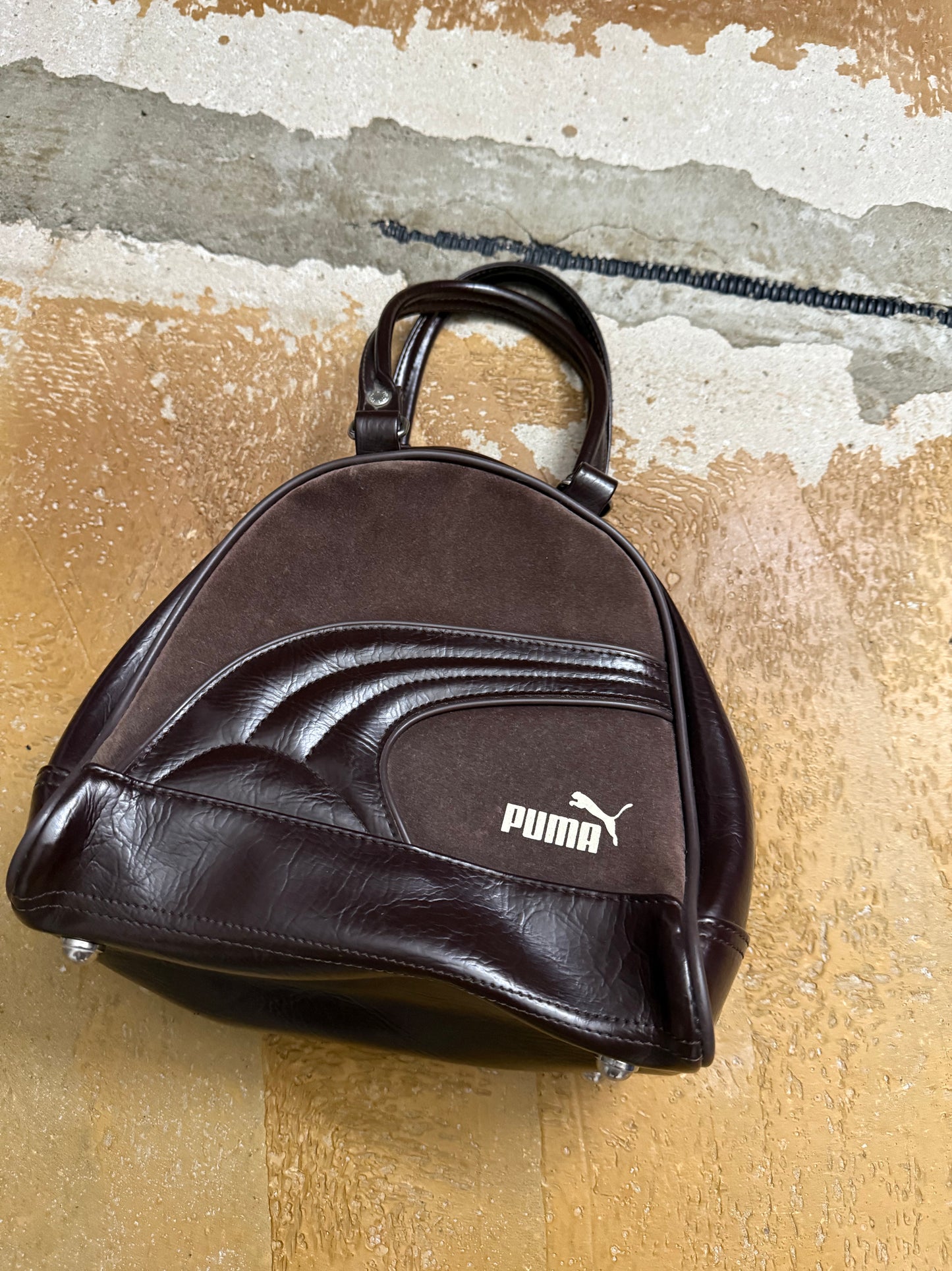 Puma vintage brown handbag
