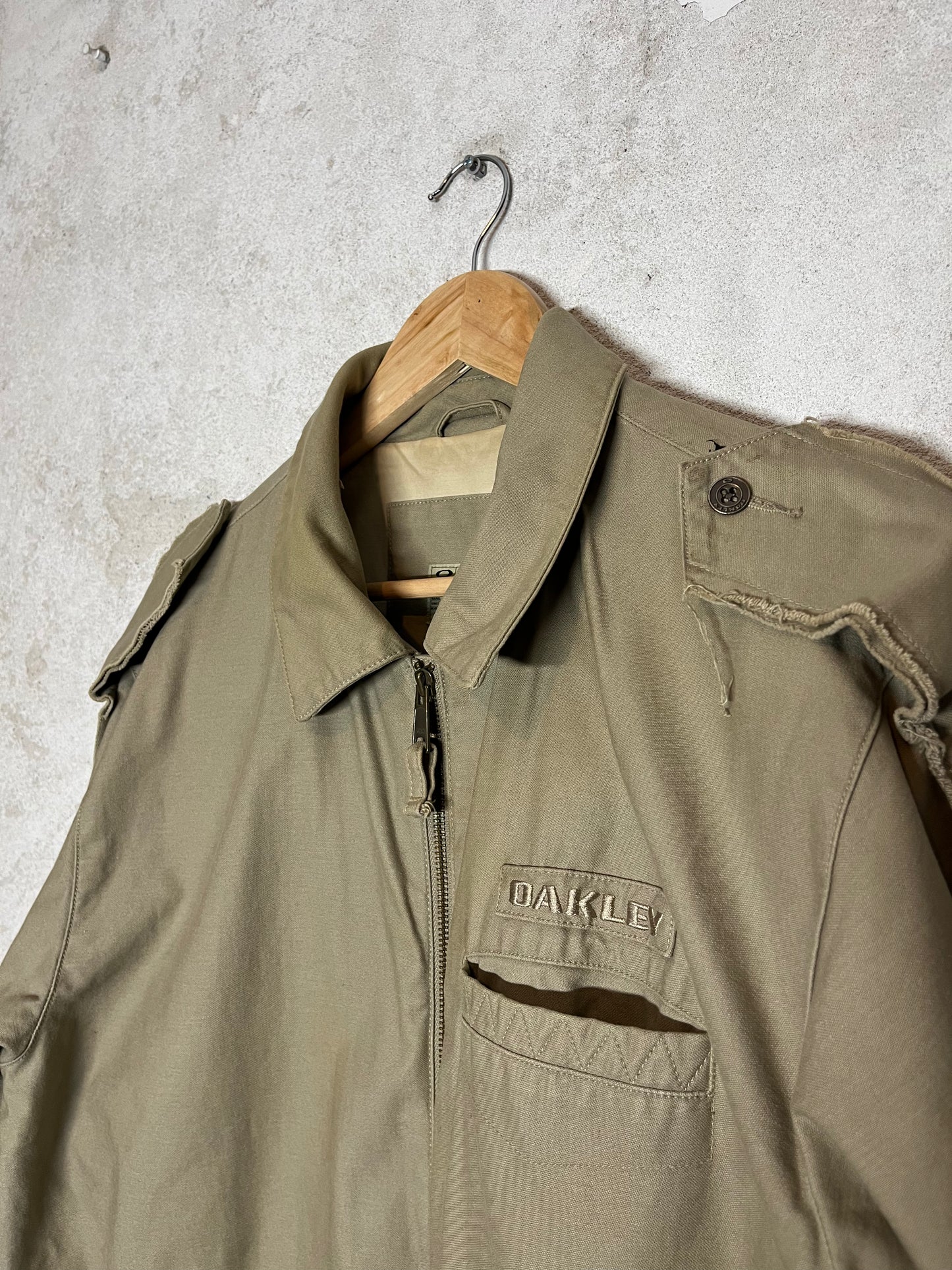 Oakley vintage archive rare eye painted canvas coat - L