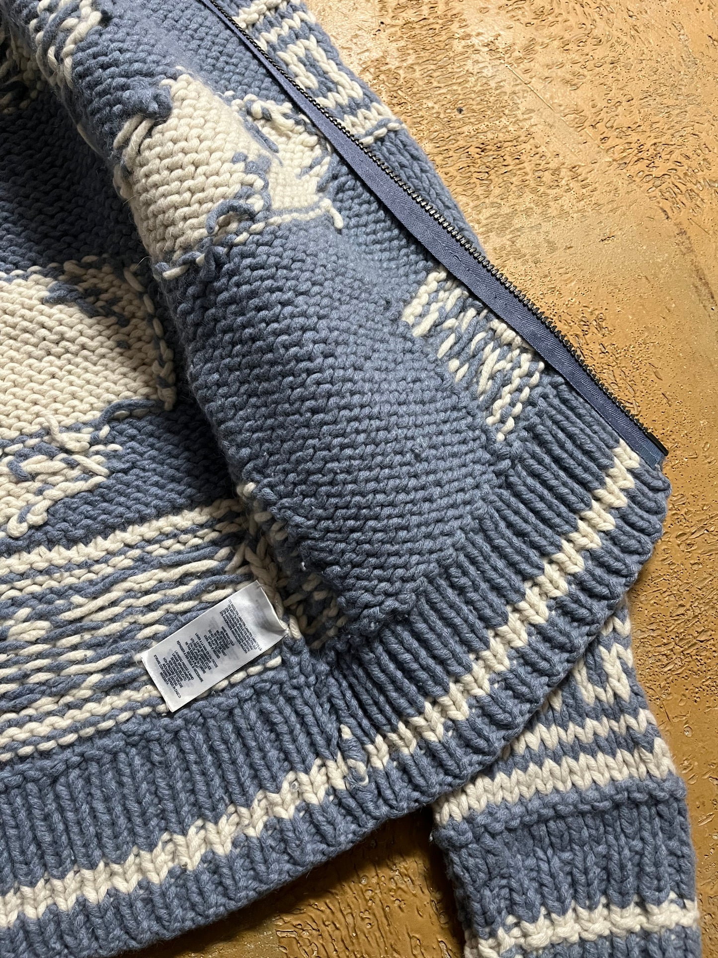 Ralph Lauren Double RL whale Hand Knit sweater - S