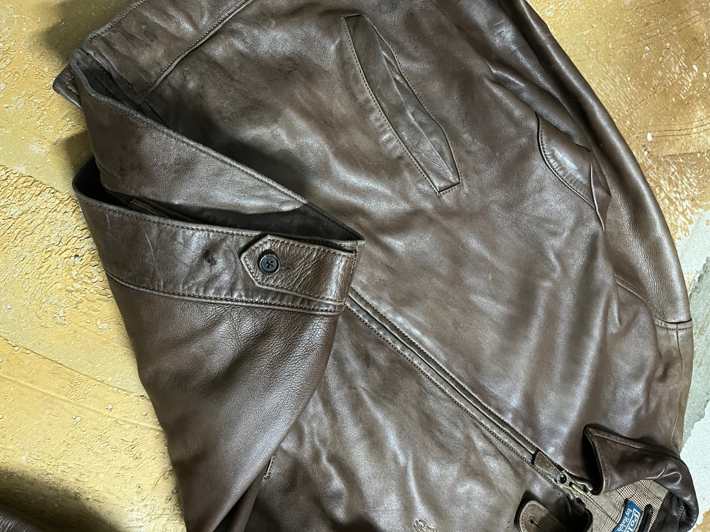 Ralph Lauren Lambskin patina jacket - L