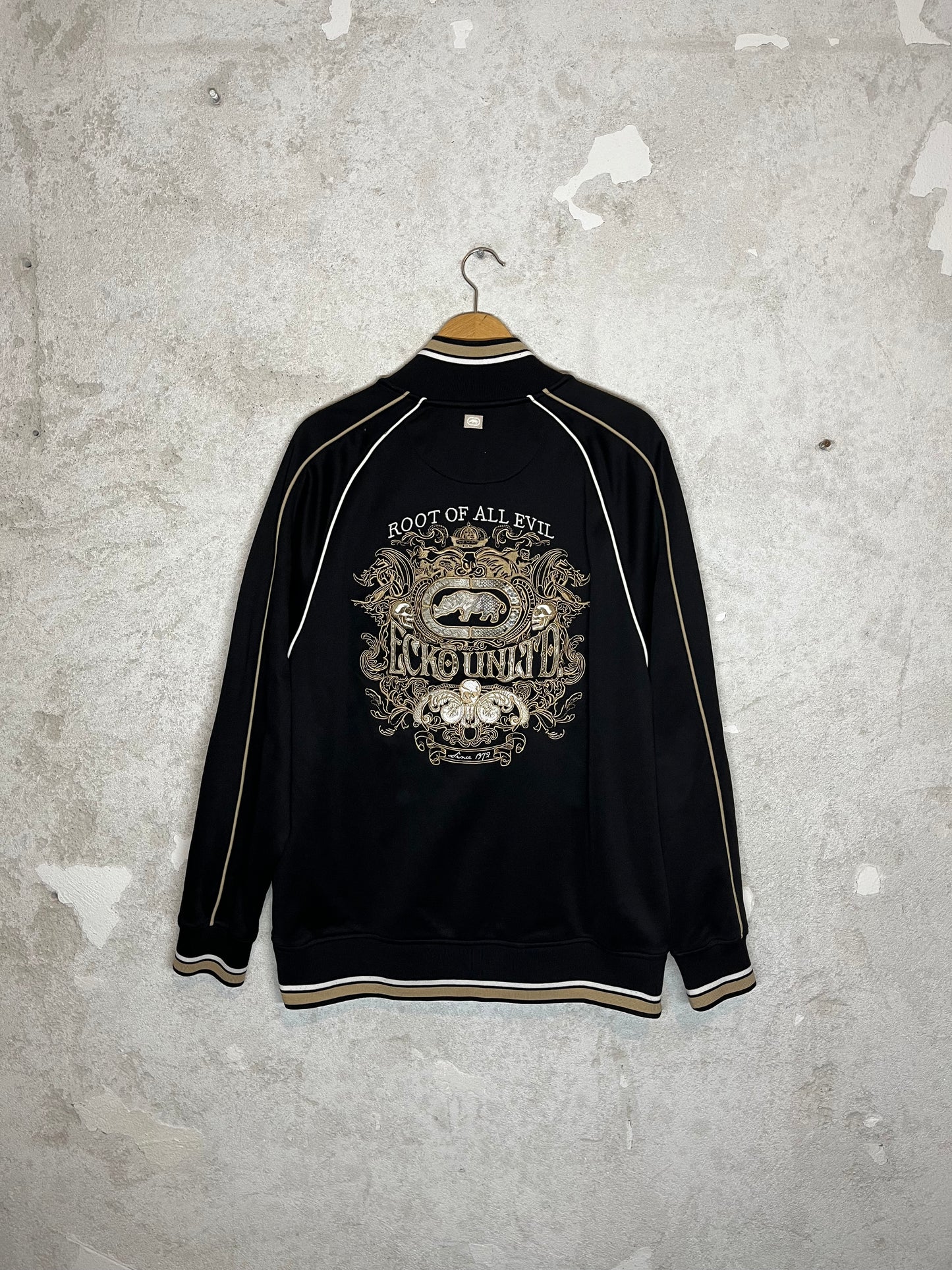 Ecko Unlimited UNLMTD vintage y2k 90s retro zip-up sweater