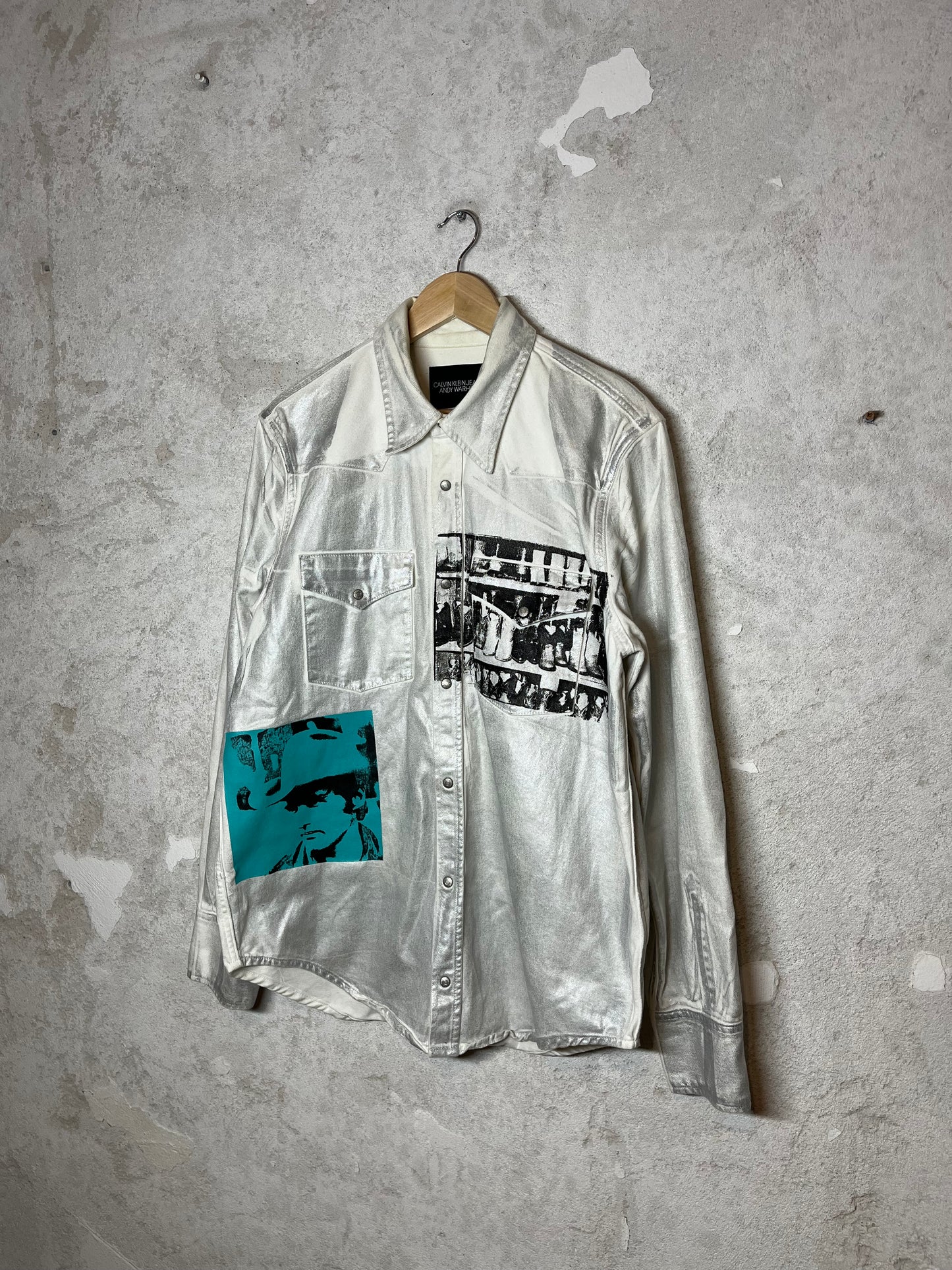Calvin Klein x Andy Warhol by Raf Simons 205W39NYC metallic overshirt - XL