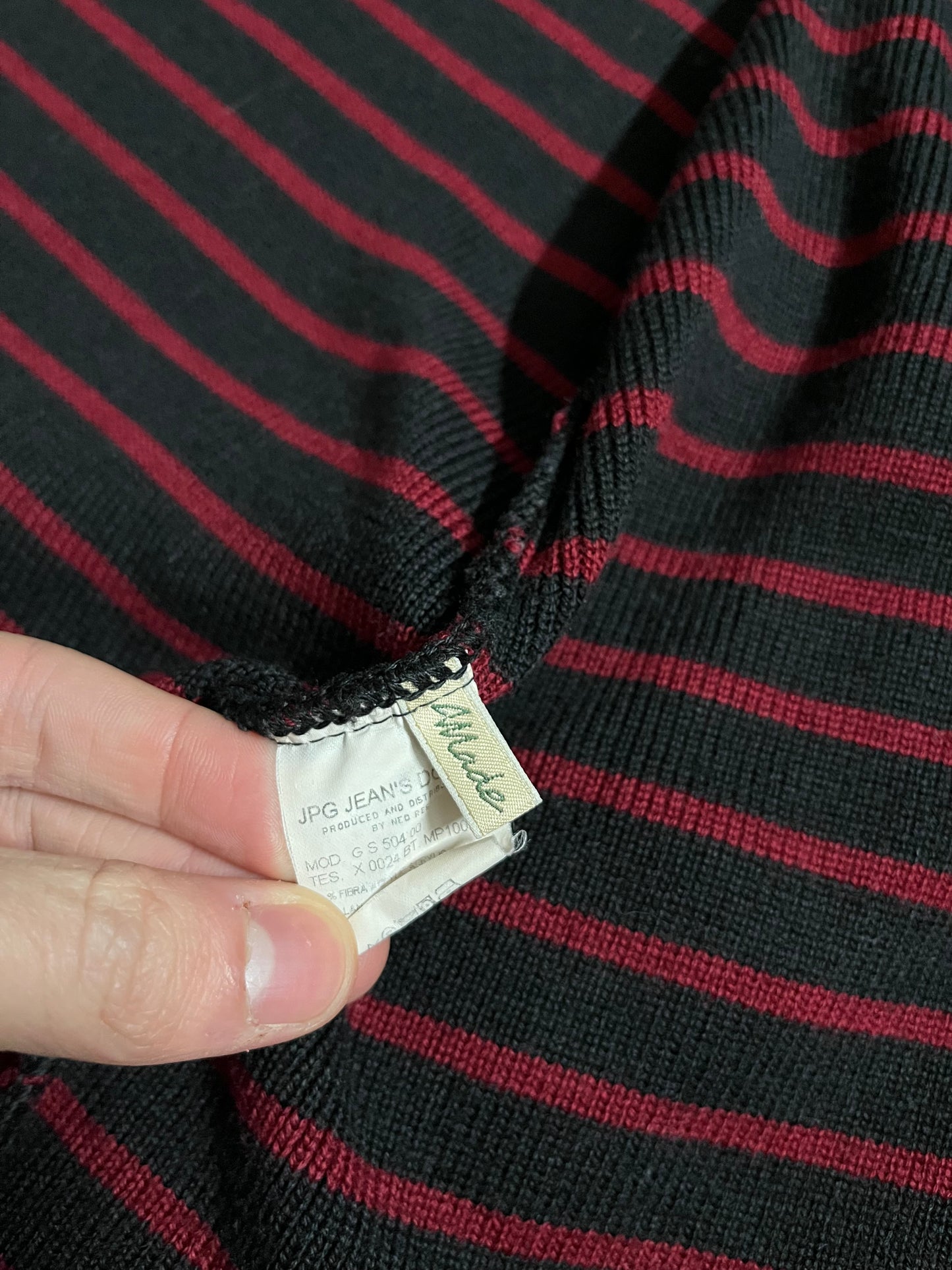 Jean Paul Gaultier knit zip-up sweater - XS