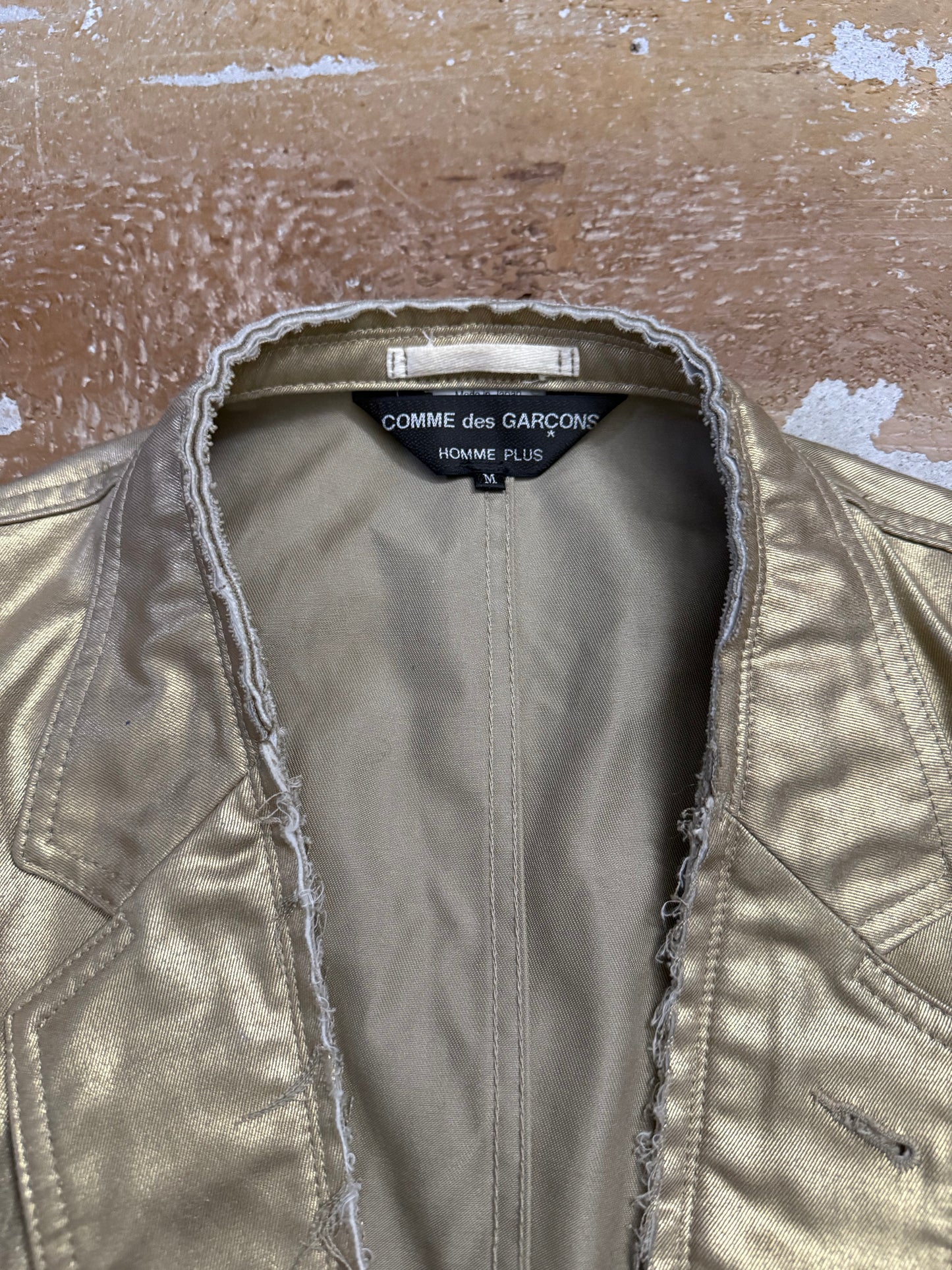 Comme des Garcons SS06 gold blazer jacket - M