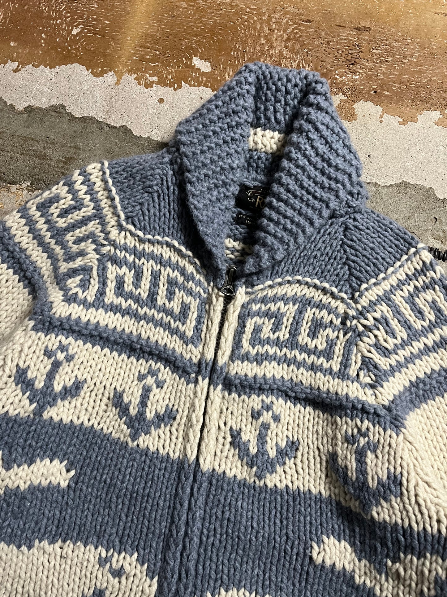 Ralph Lauren Double RL whale Hand Knit sweater - S
