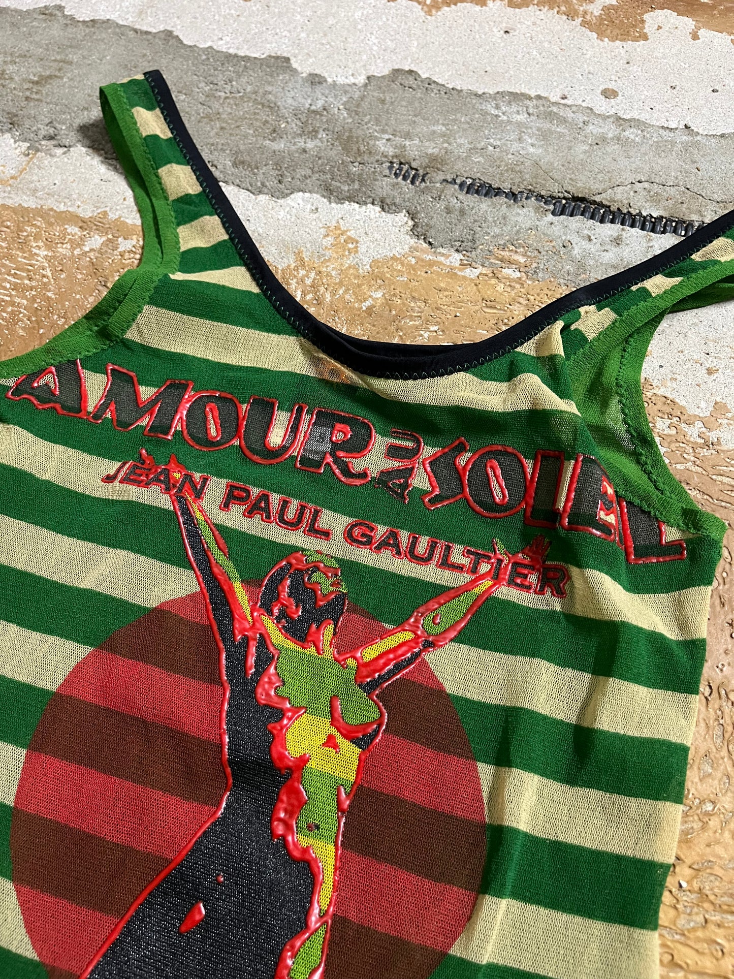 Jean Paul Gaultier 90s Soleil mesh top - S