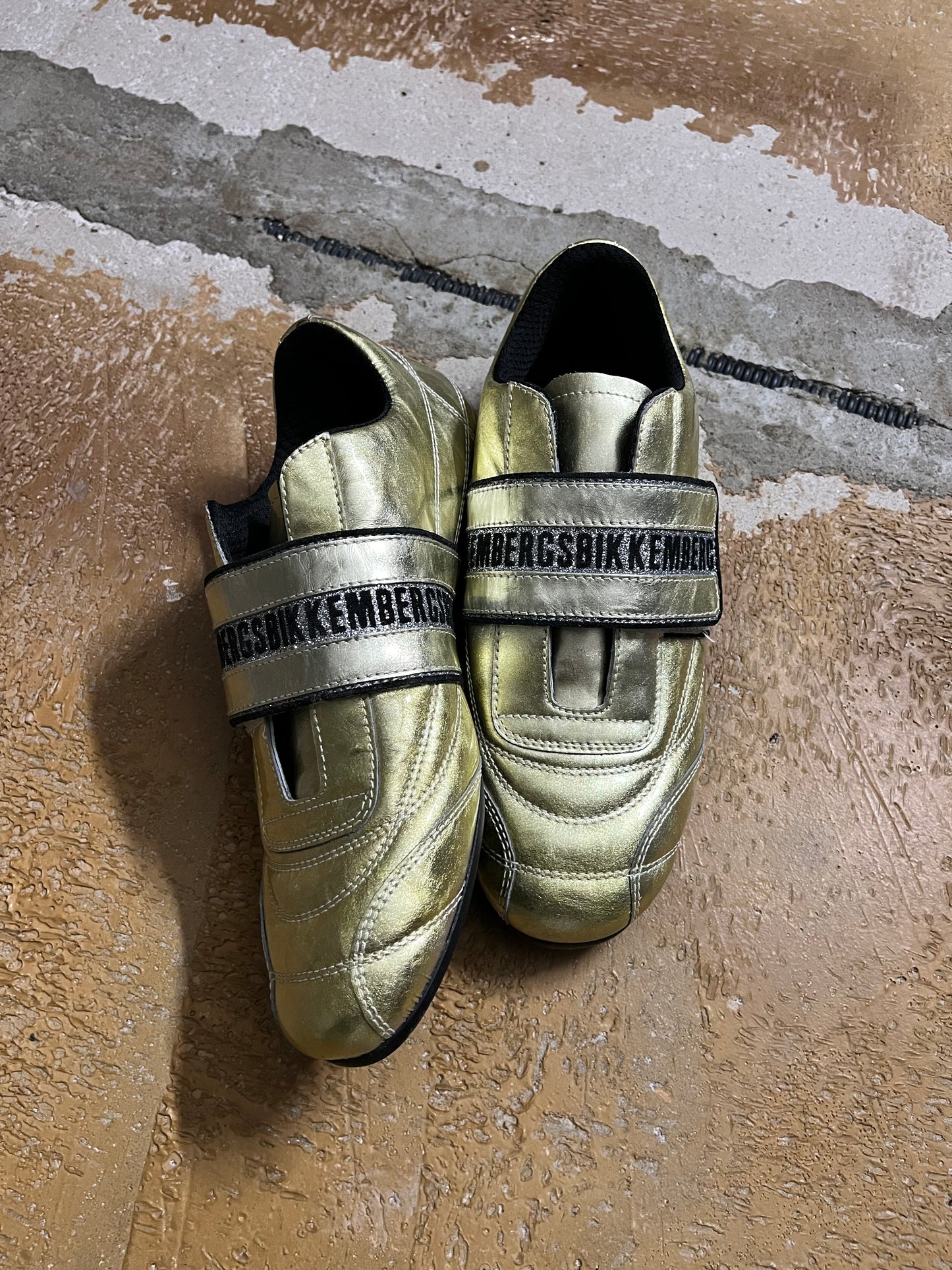 Dirk Bikkembergs gold shoes NEW - 40