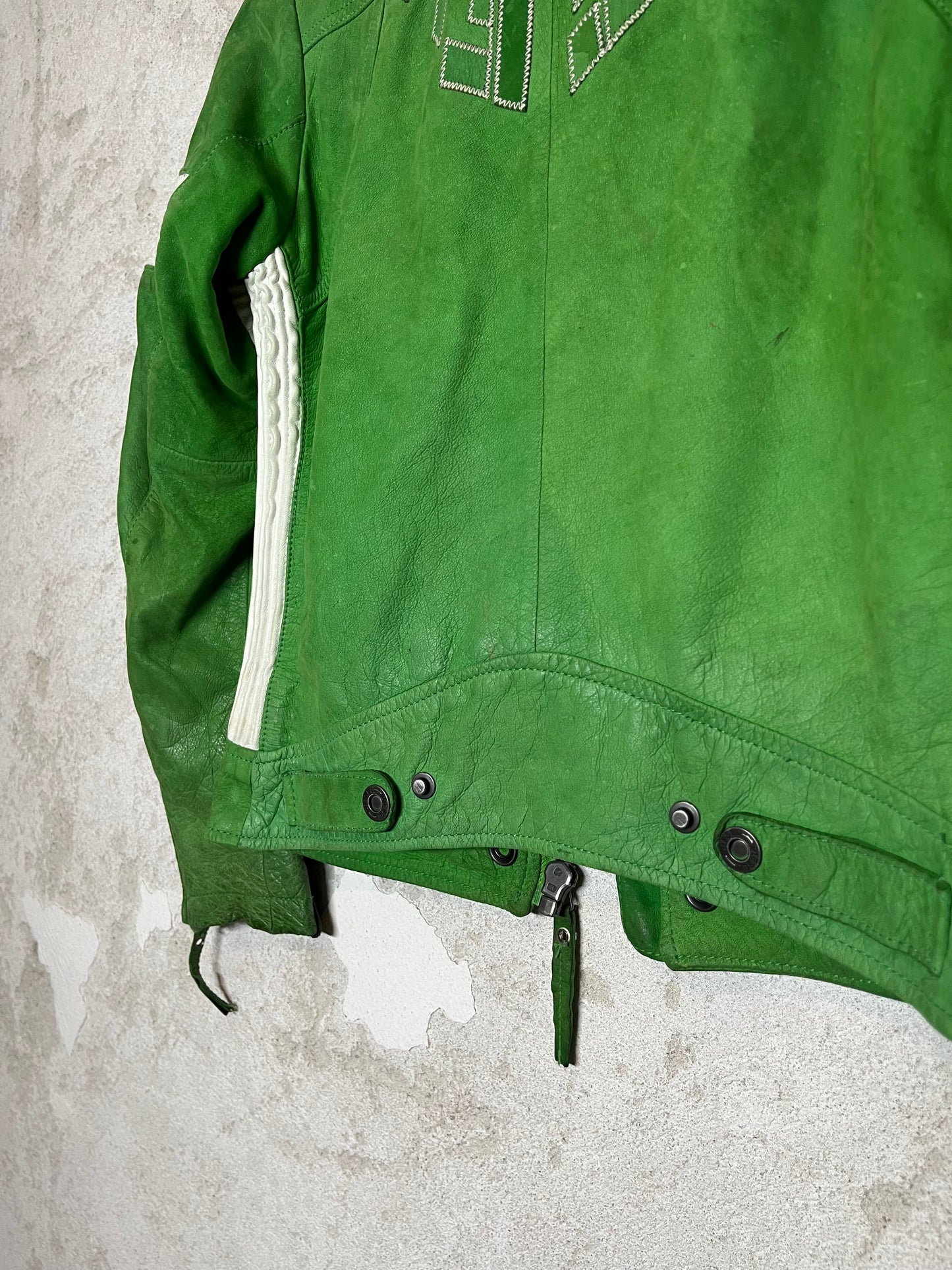 Diesel vintage leather motor jacket - M