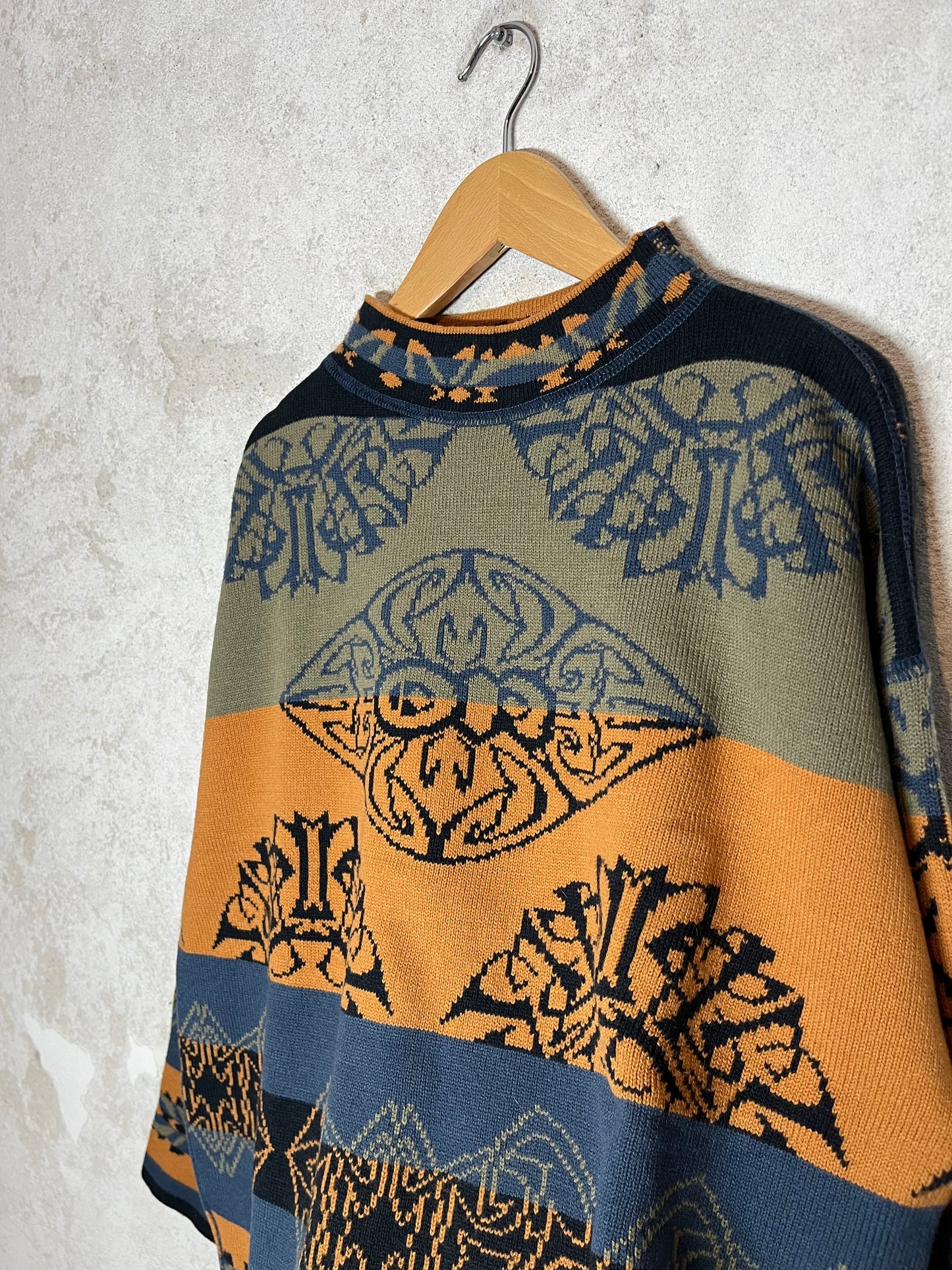 O’neill rare vintage reversible funky knit sweater - M