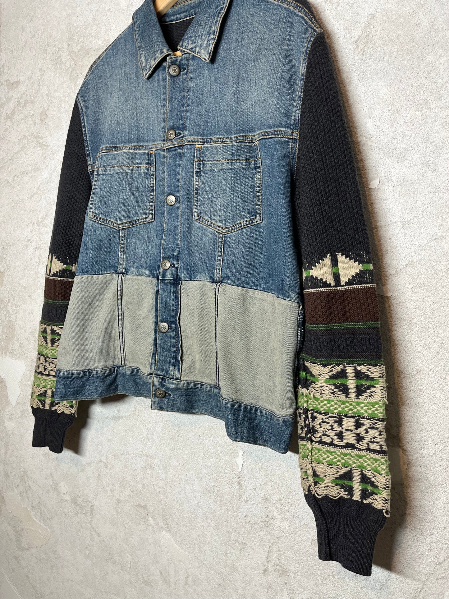 Maison Martin Margiela MM6 Indigo Knit denim jacket - M