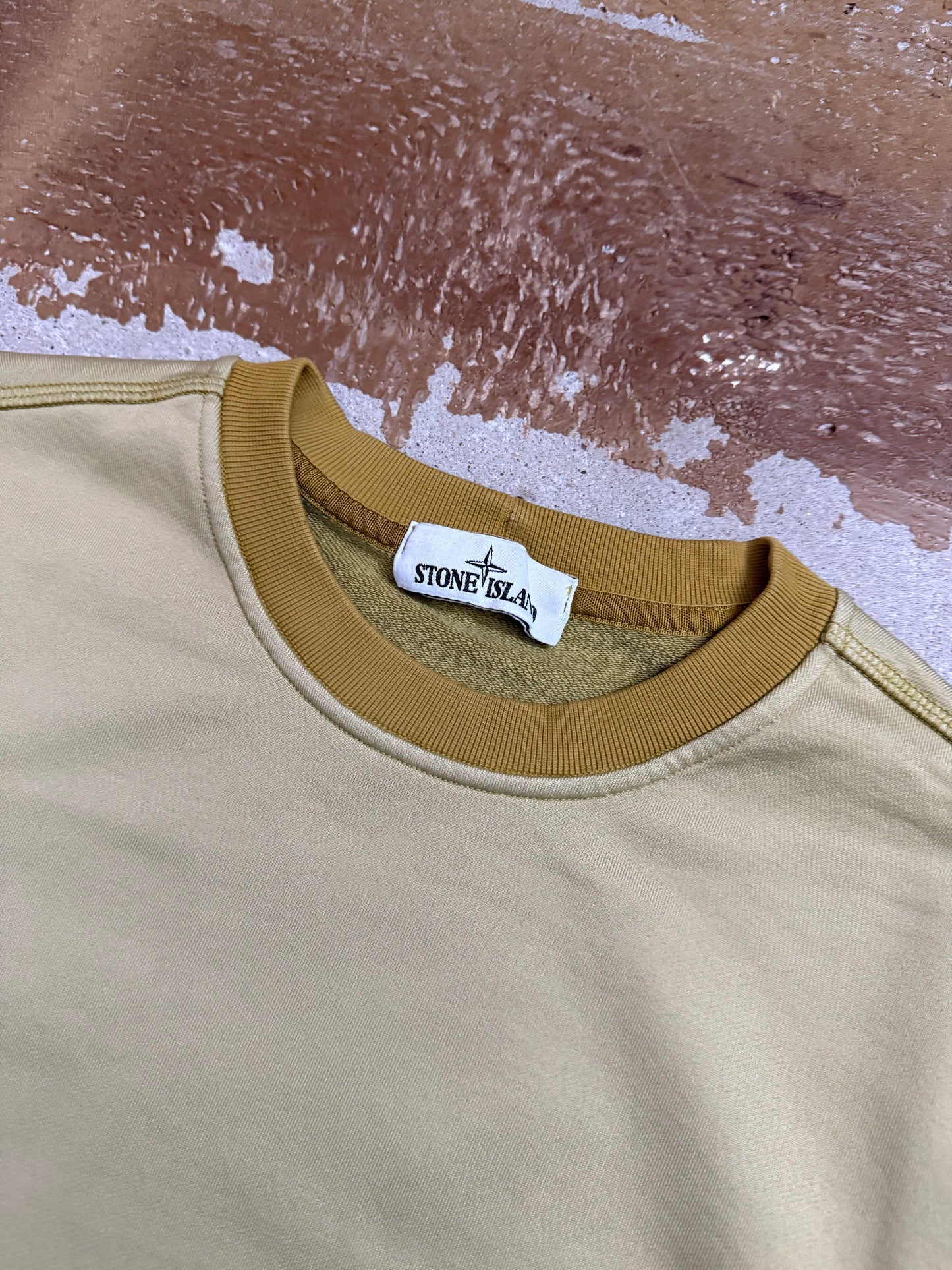 Stone Island yellow sweatshirt - M
