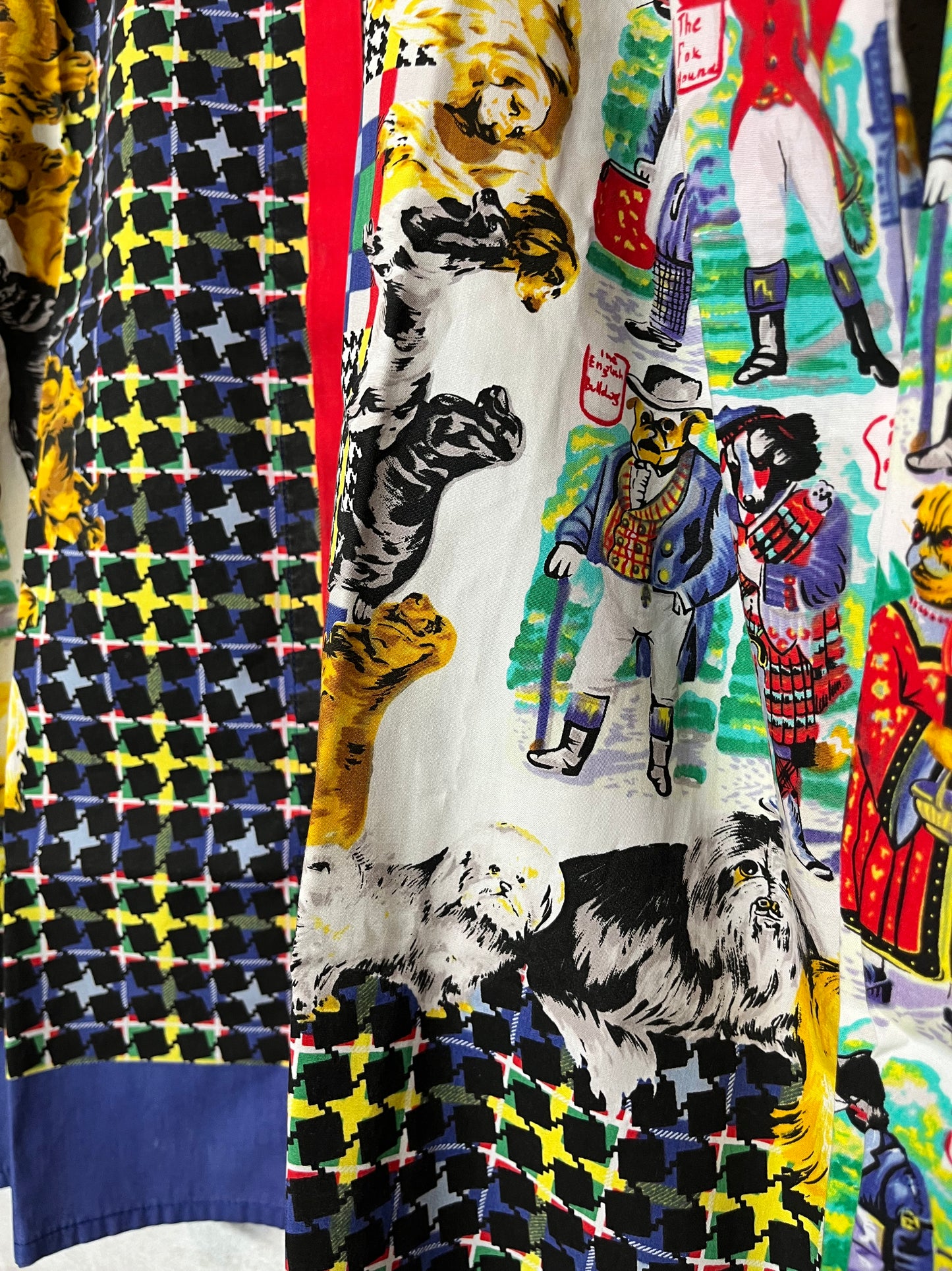 Versace vintage 1996 multicolor rare dog shirt - L