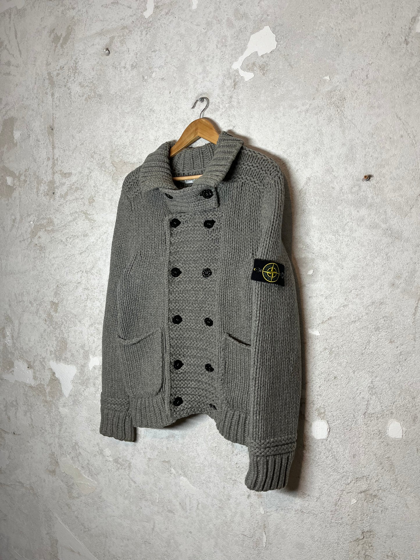 Stone Island heavy knit jacket - S