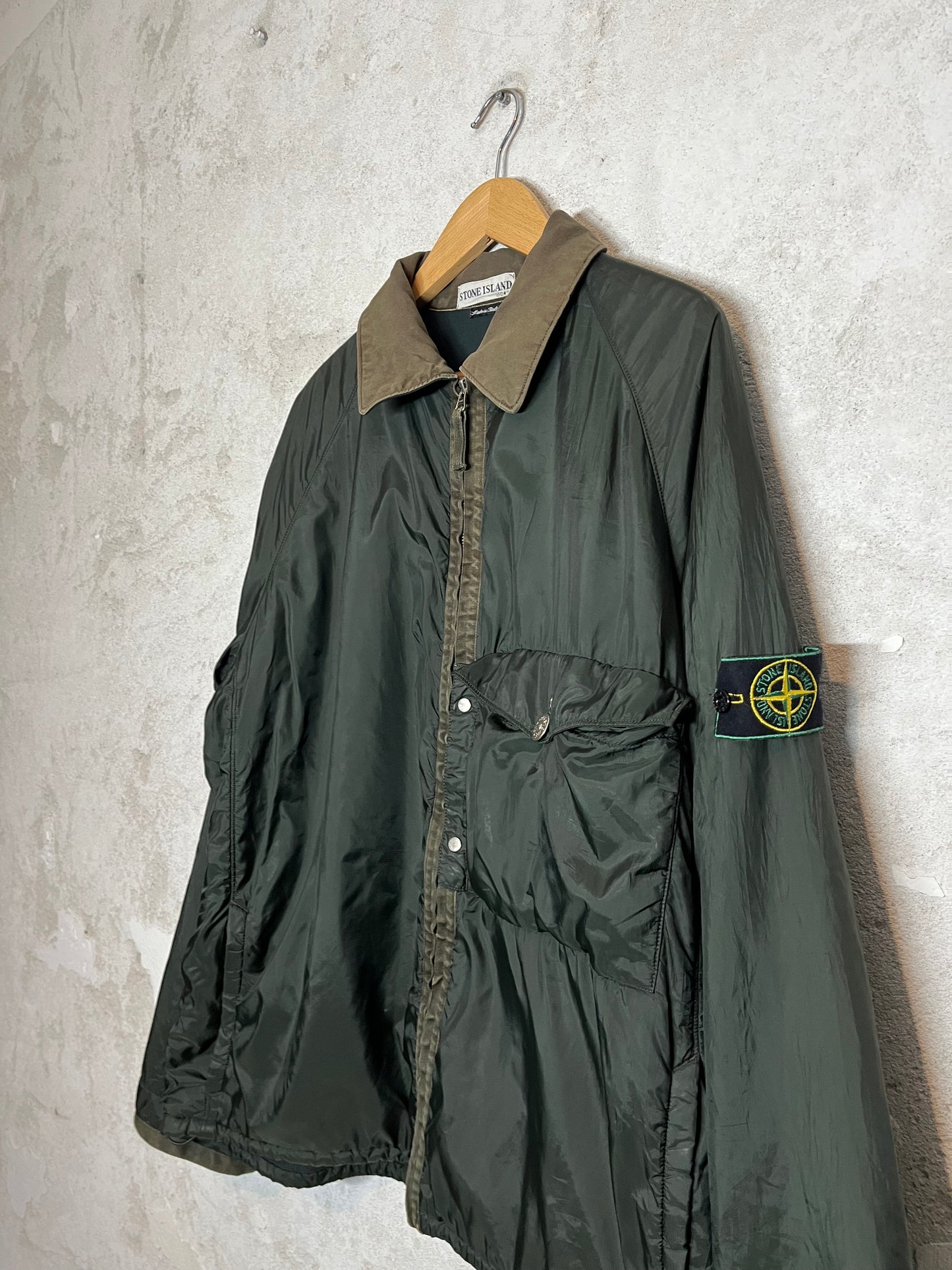 Stone Island vintage 2000 fleece lined jacket - XXL