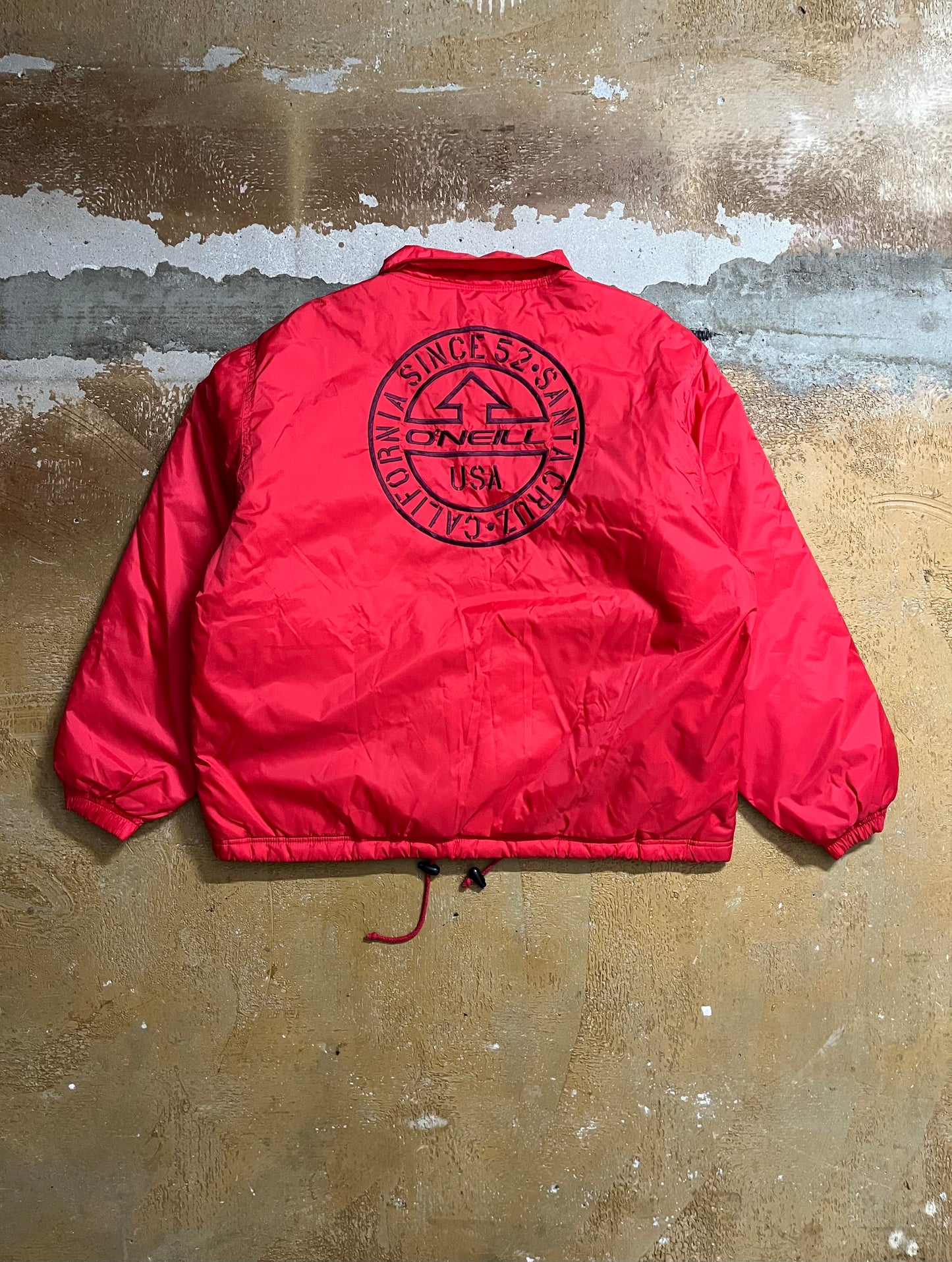 O’neill vintage red puffer jacket - L