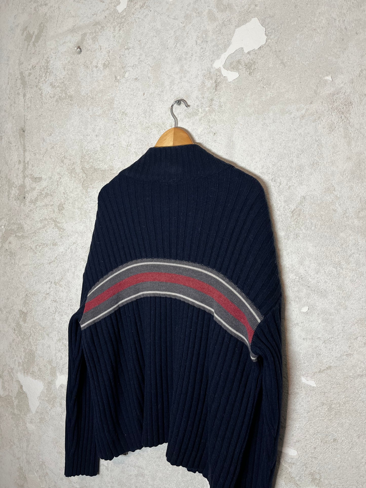 Dolce & Gabanna vintage 2000s y2k designer zip-up knit sweater - L