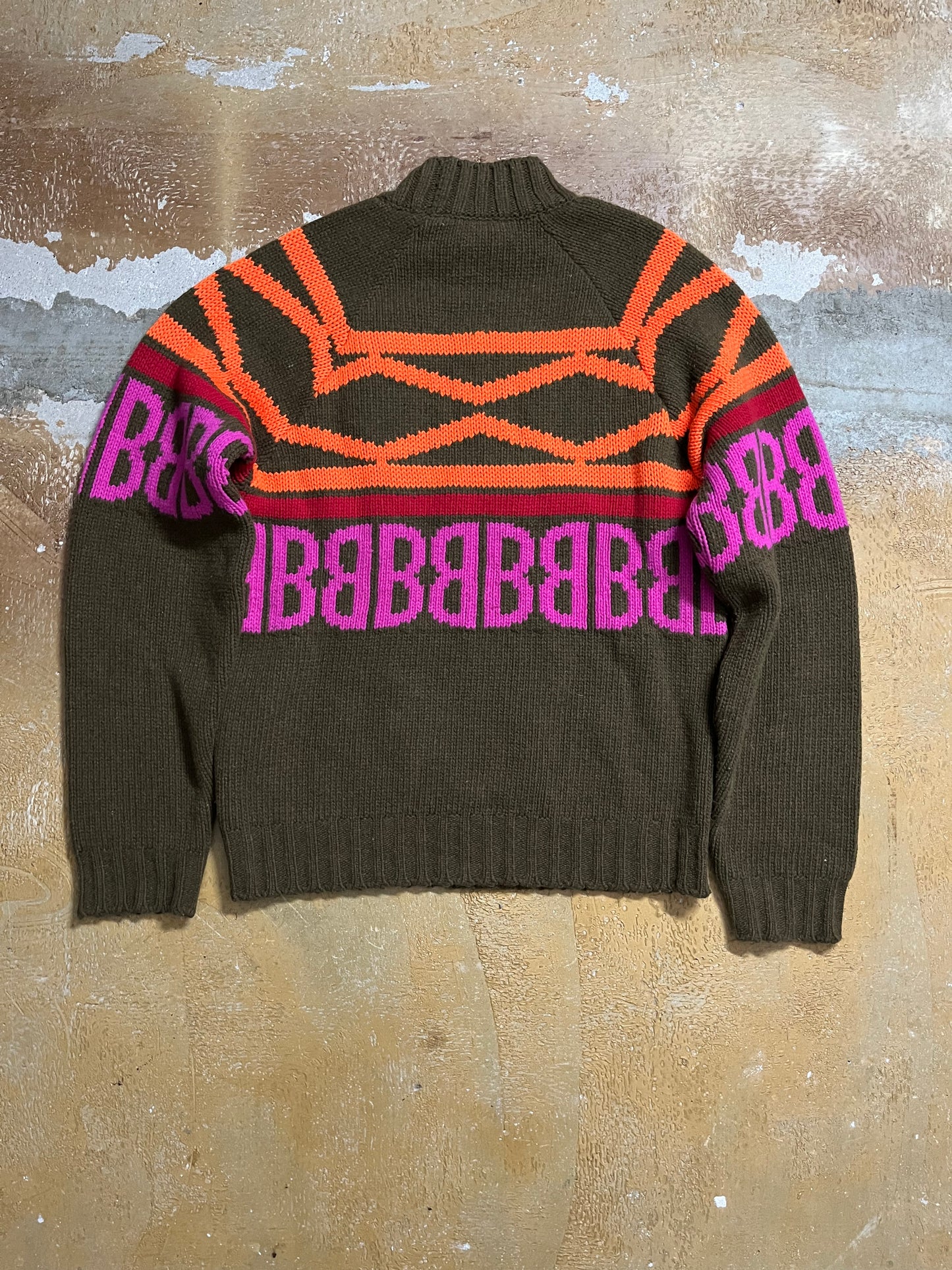 Dirk Bikkemberg vintage heavy knit wool sweater - L
