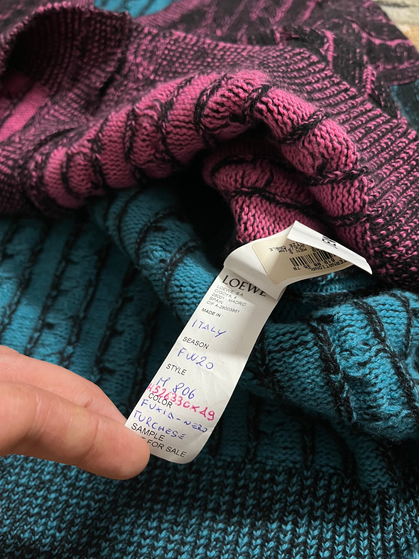 LOEWE SAMPLE knit cardigan sweater -