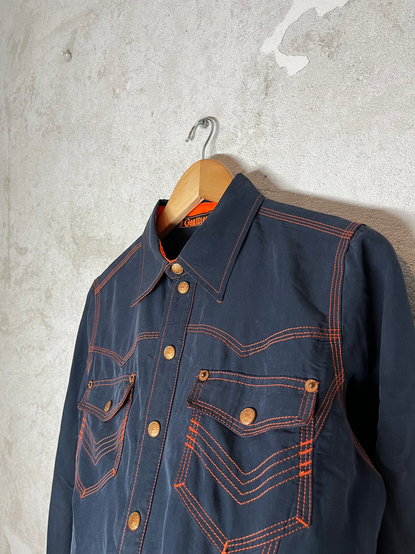 Jean Paul Gaultier 2000s button up overshirt top - M